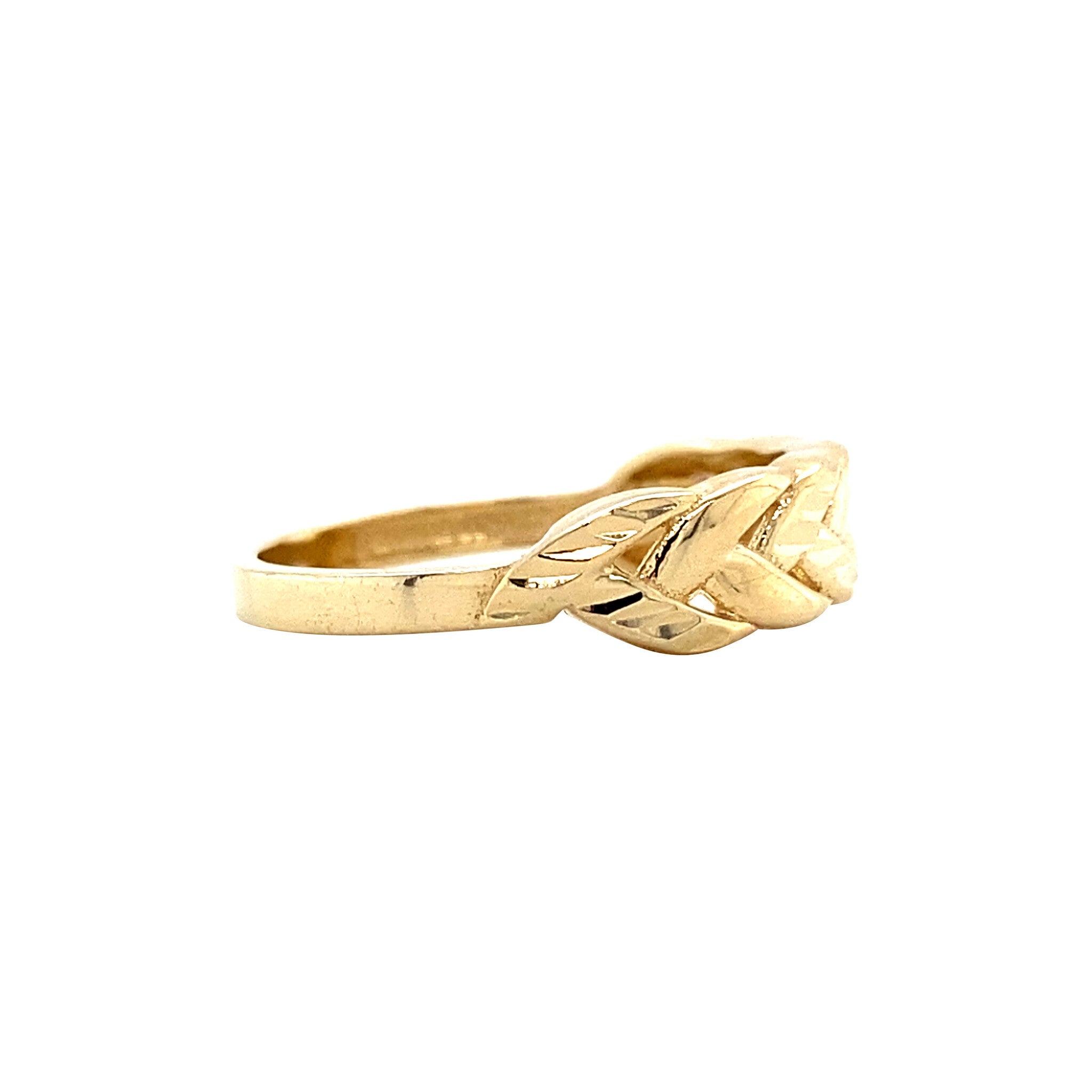 Gouden fantasie ring 14 krt