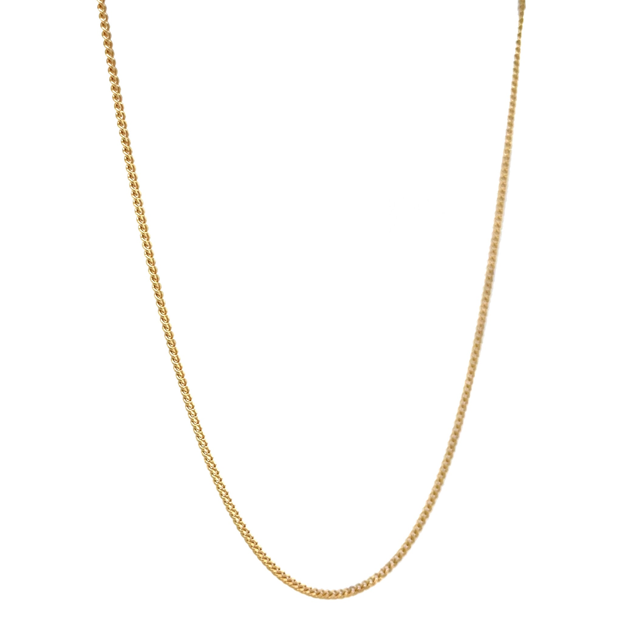 Gouden vintage gourmet lengtecollier 14 krt