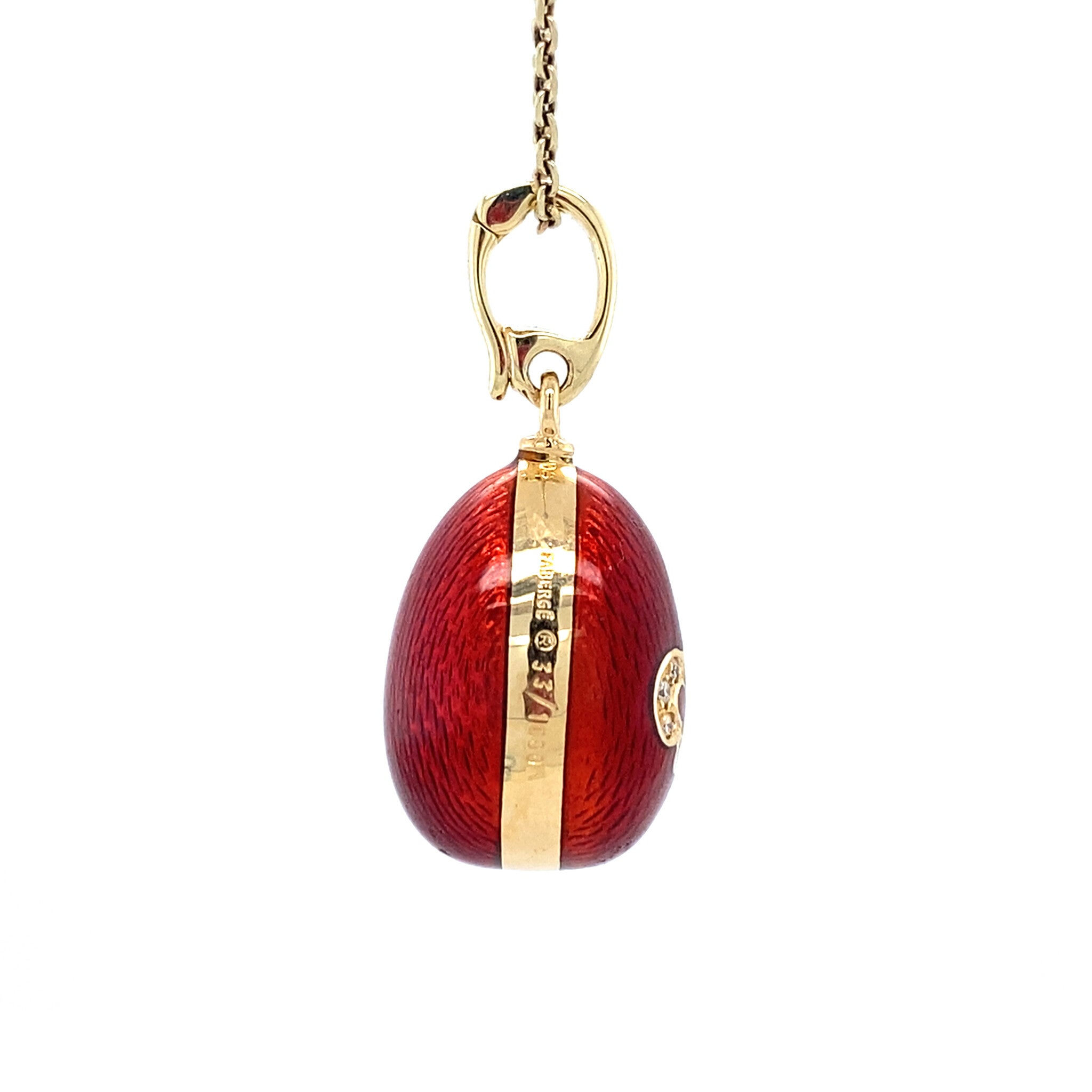 Gouden vintage Fabergé hanger 18 kt