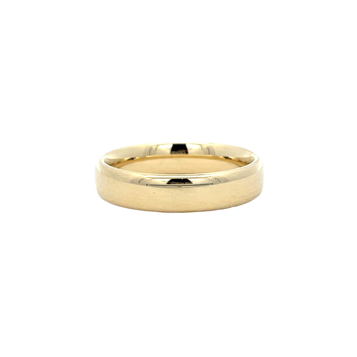 Gouden vintage gladde ring 14 kt