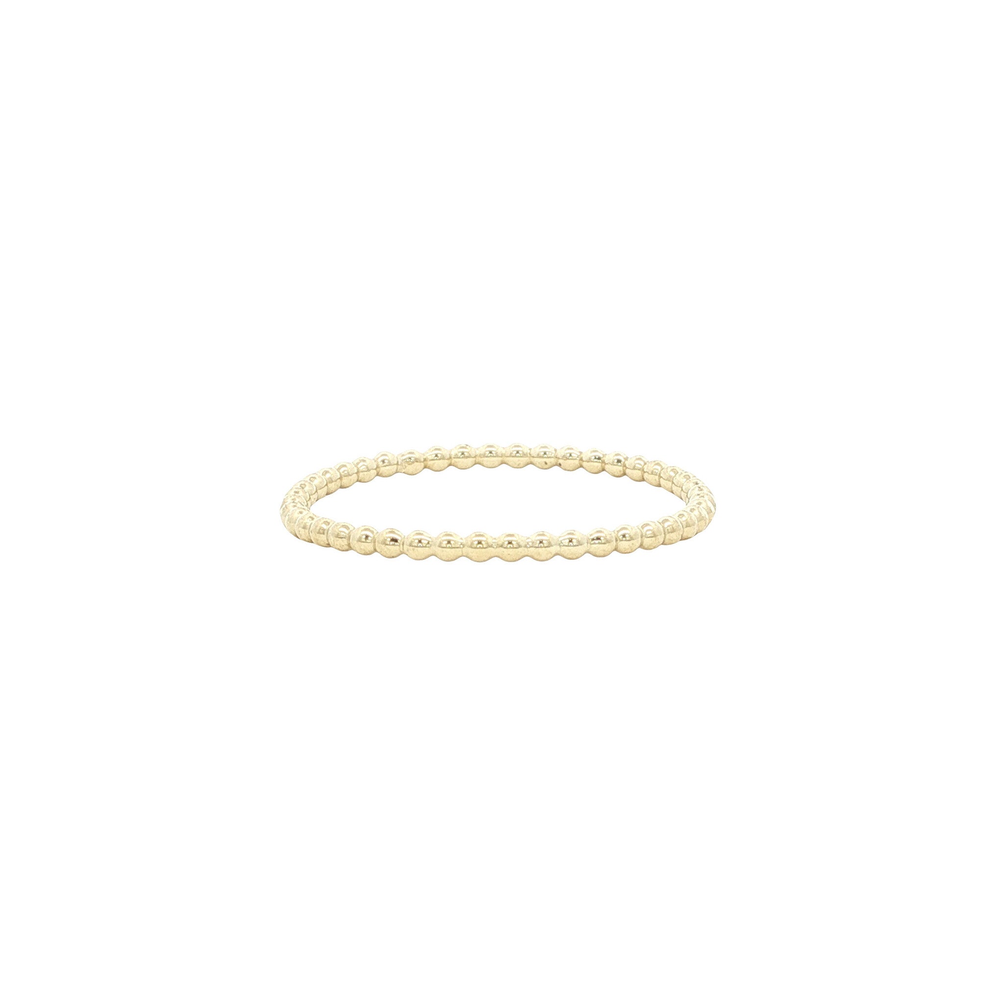 14 kt gold vintage beaded ring