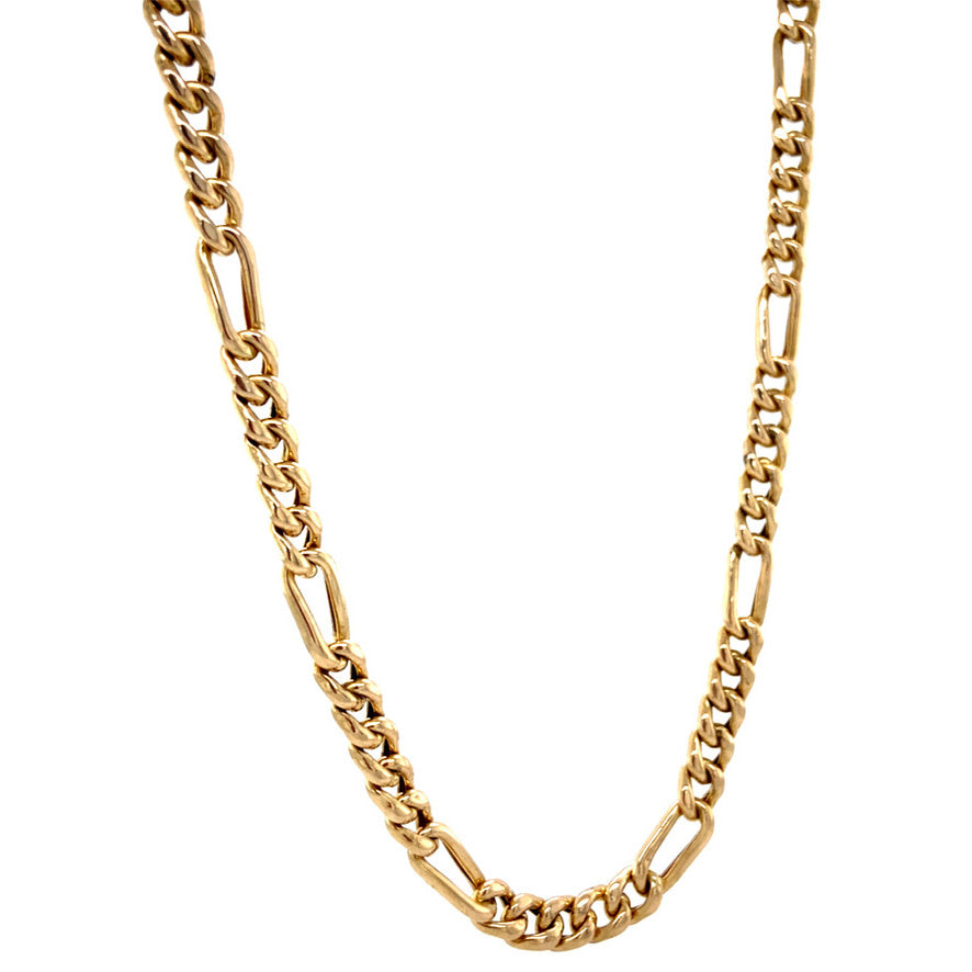 Gouden figaro collier 14 krt