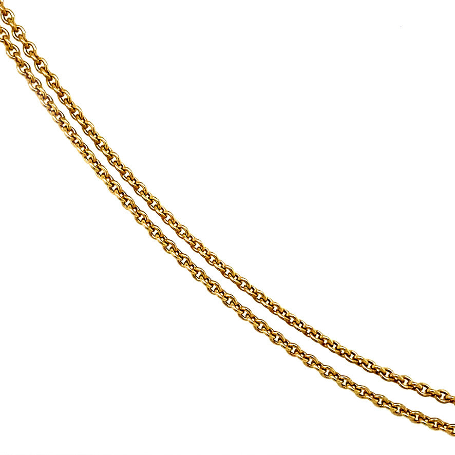 Gouden anker collier 14 krt