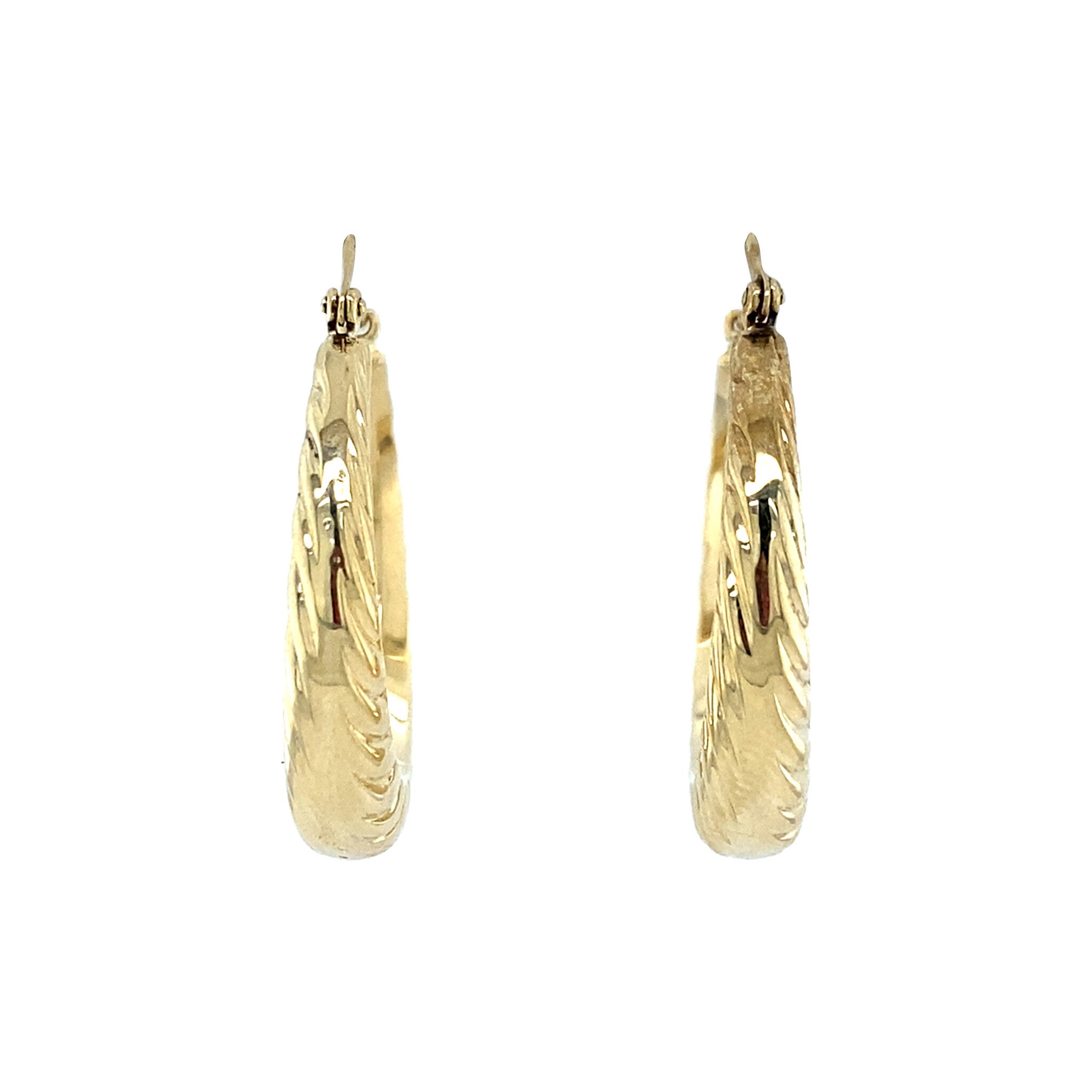 Vintage gold fantasy earrings, 14 kt