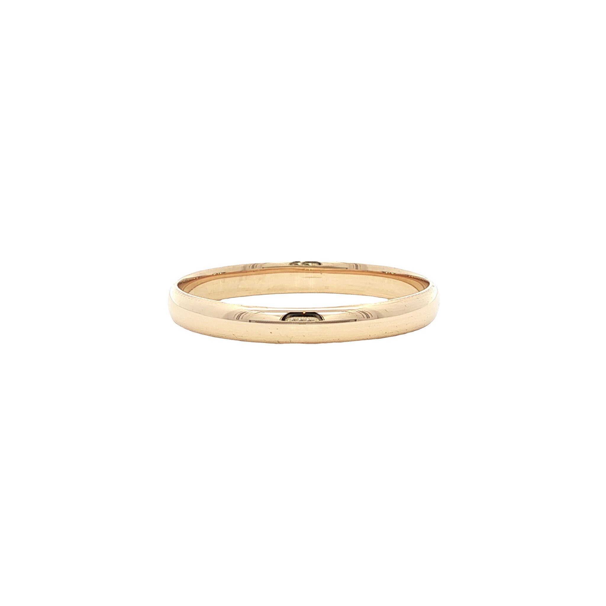 Gouden vintage gladde ring 14 kt