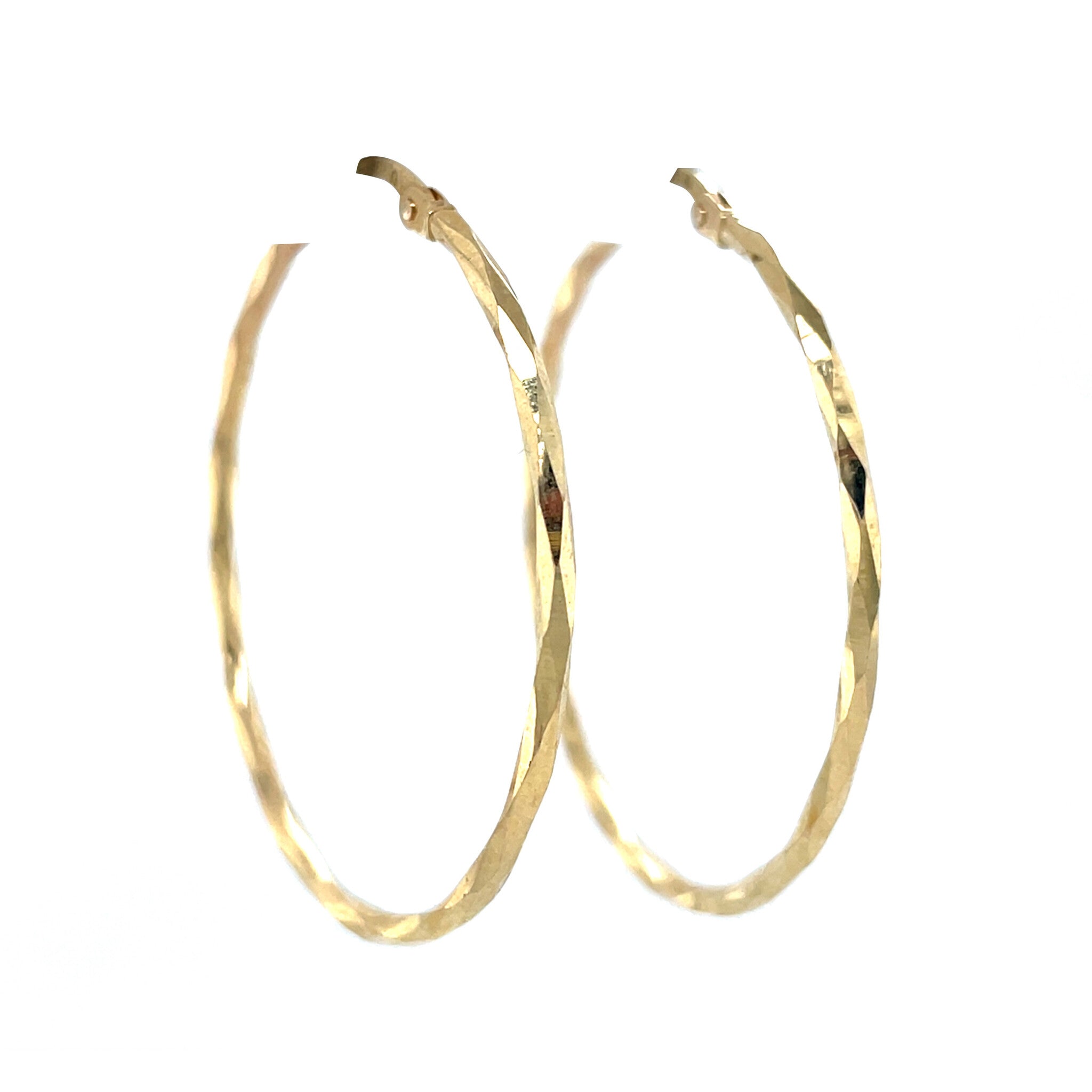 Fantasy hoop earrings 9 ct