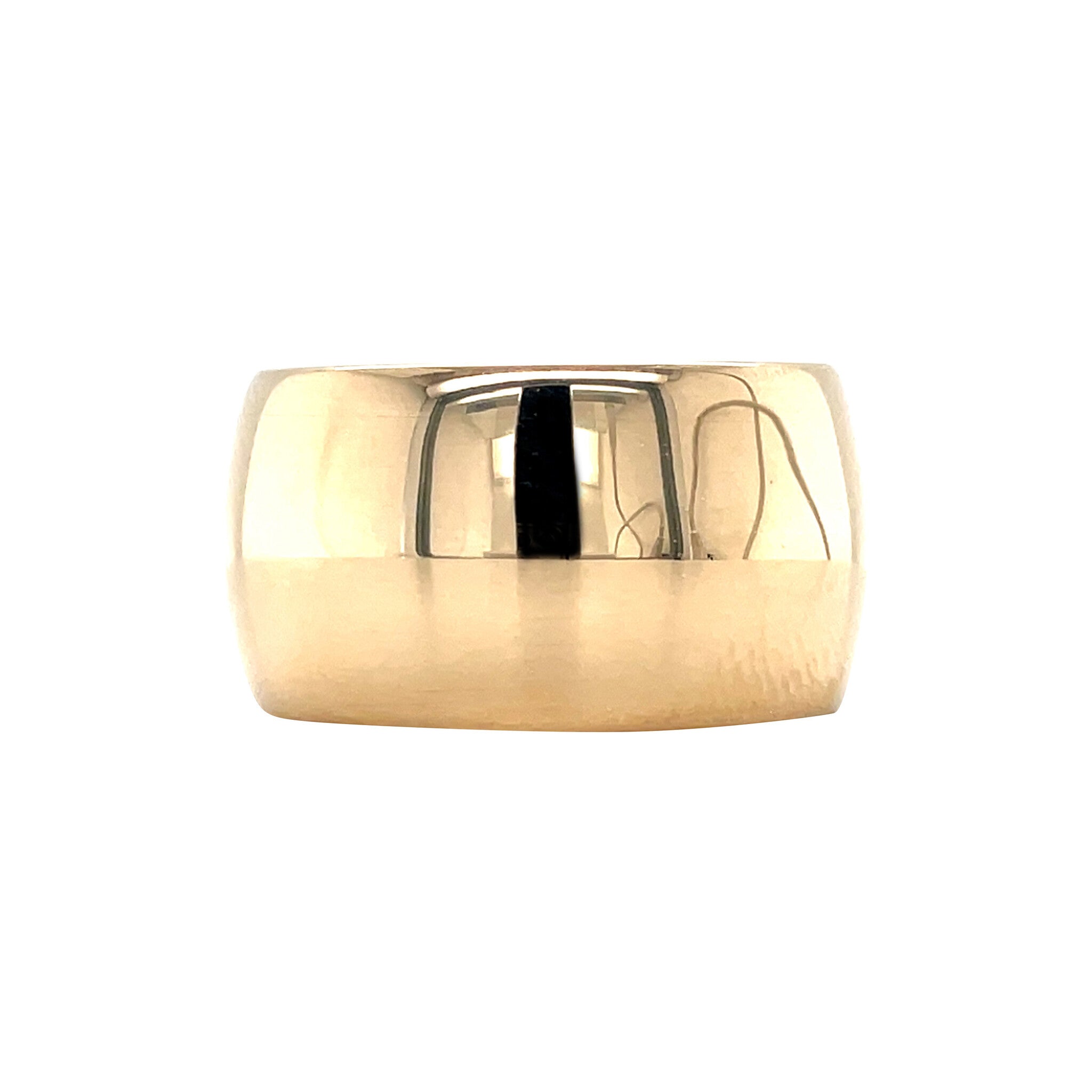 Gold vintage smooth ring 14 kt