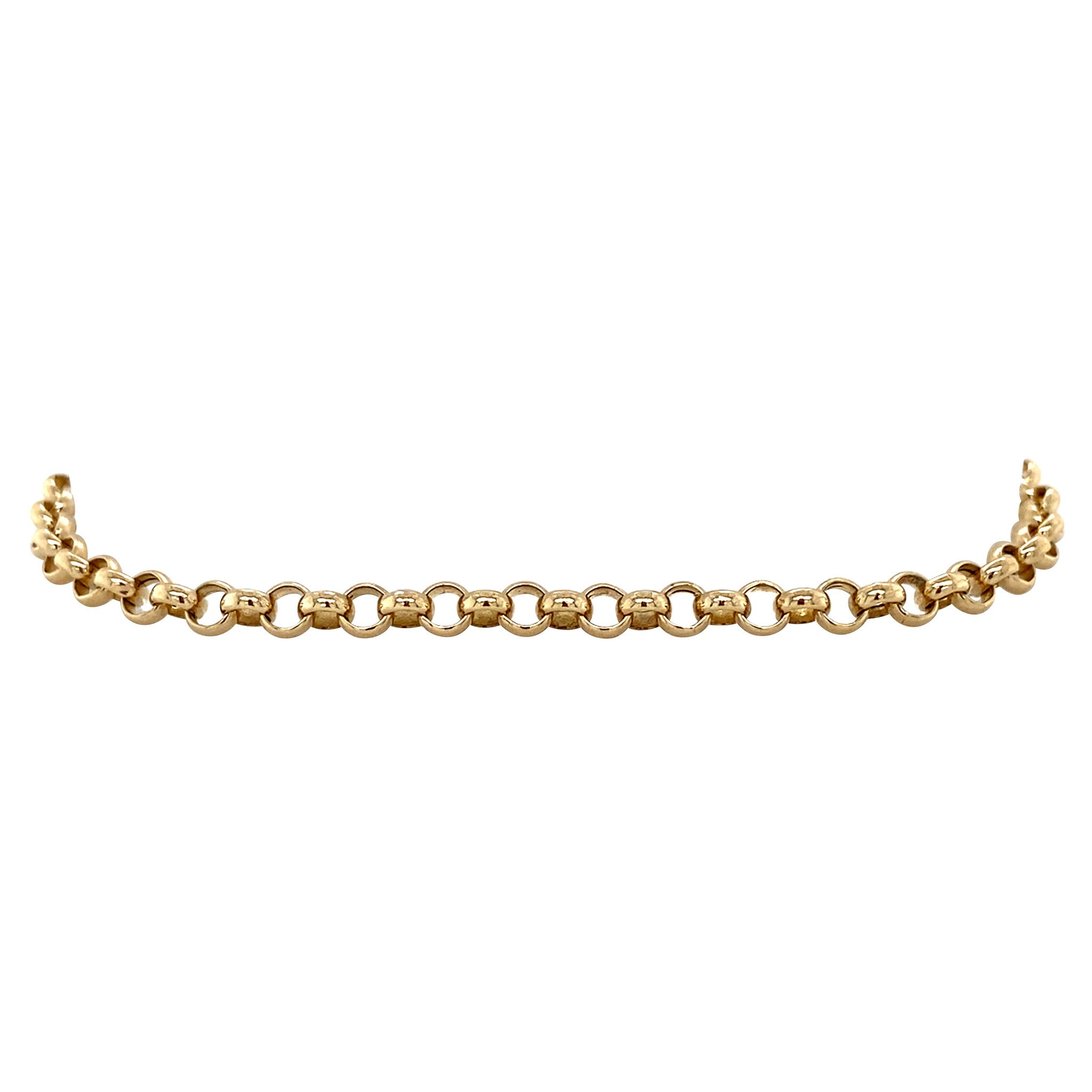 Gouden vintage jasseron armband 14 krt