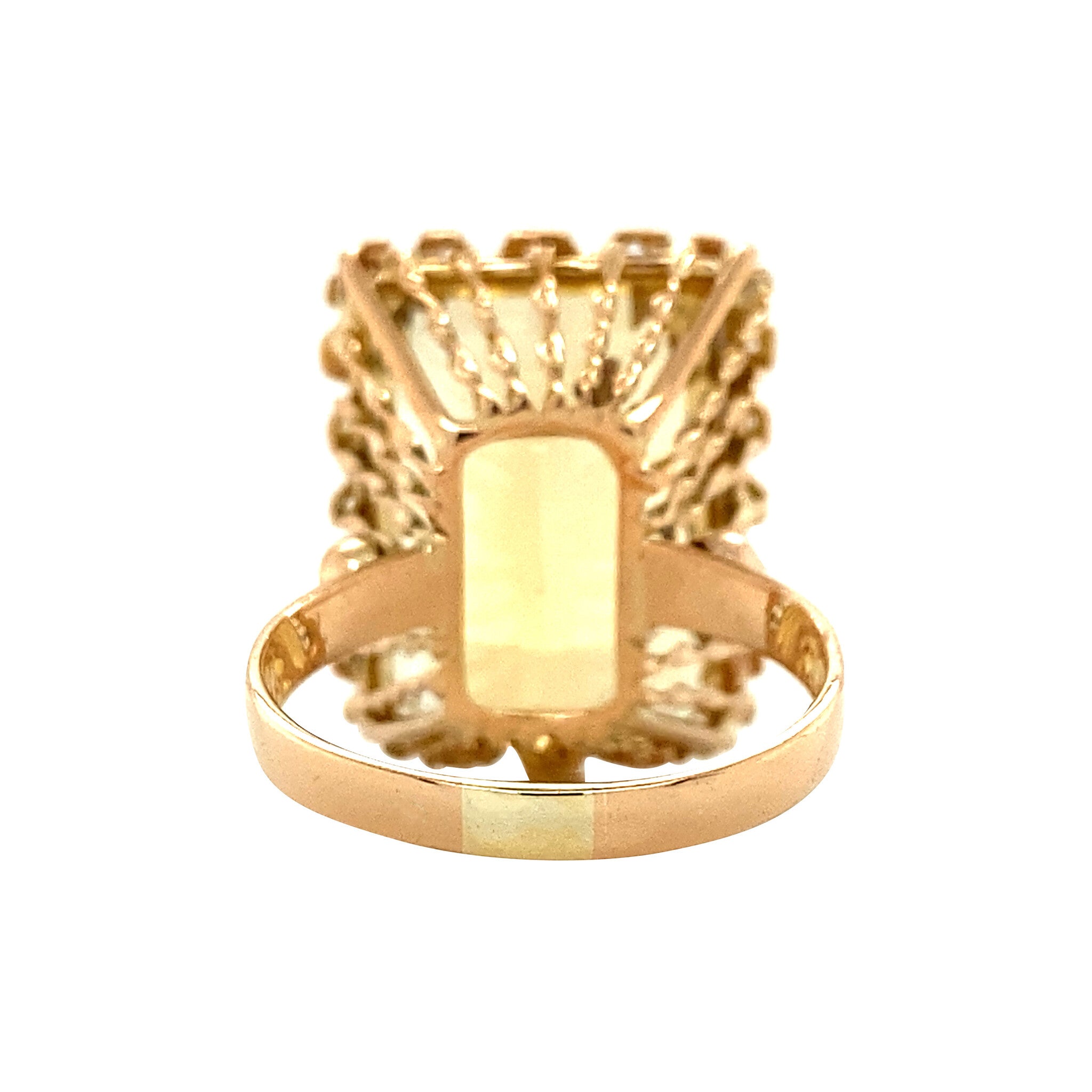 18 kt gold ring with citrine