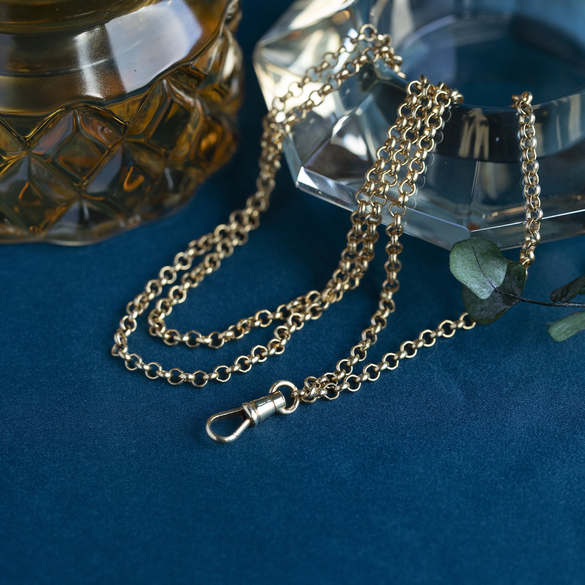 Gouden jasseron collier 14 krt