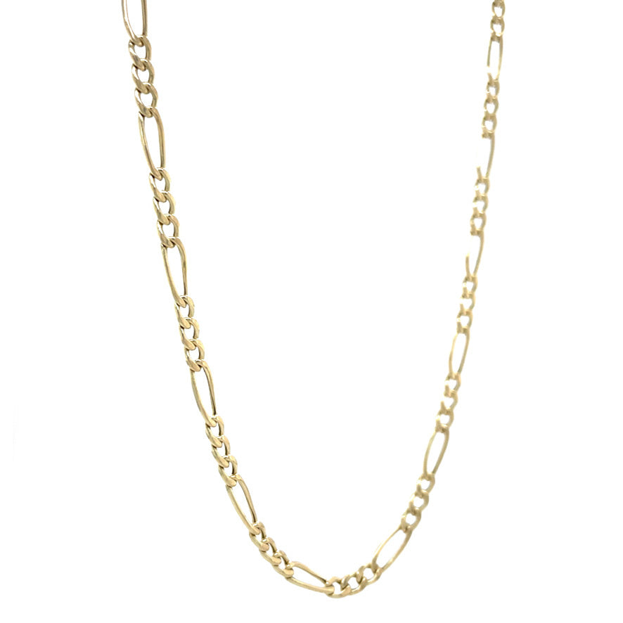 Gold vintage Figaro necklace 14 kt