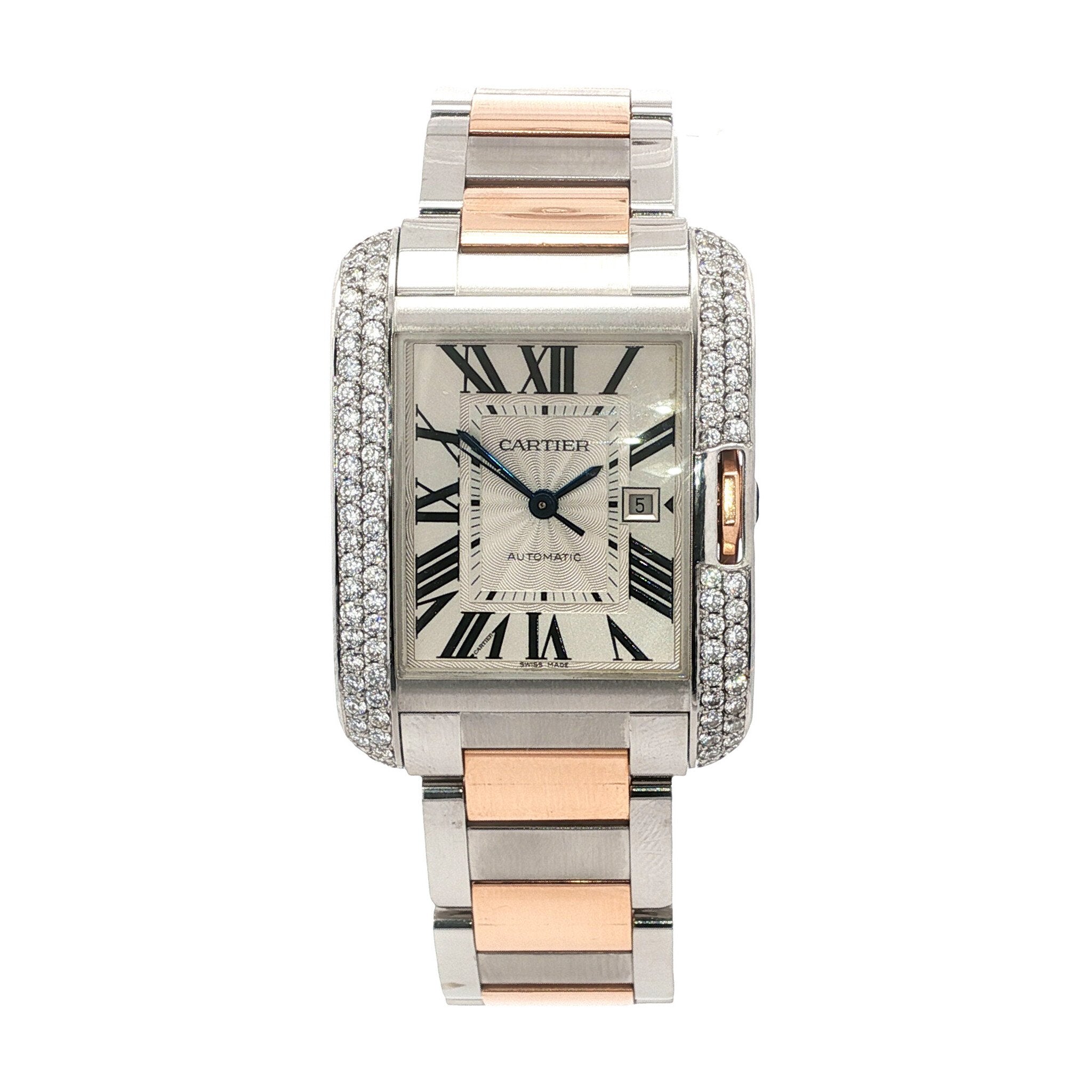 Vintage Cartier Tank Anglaise horloge 18 kt
