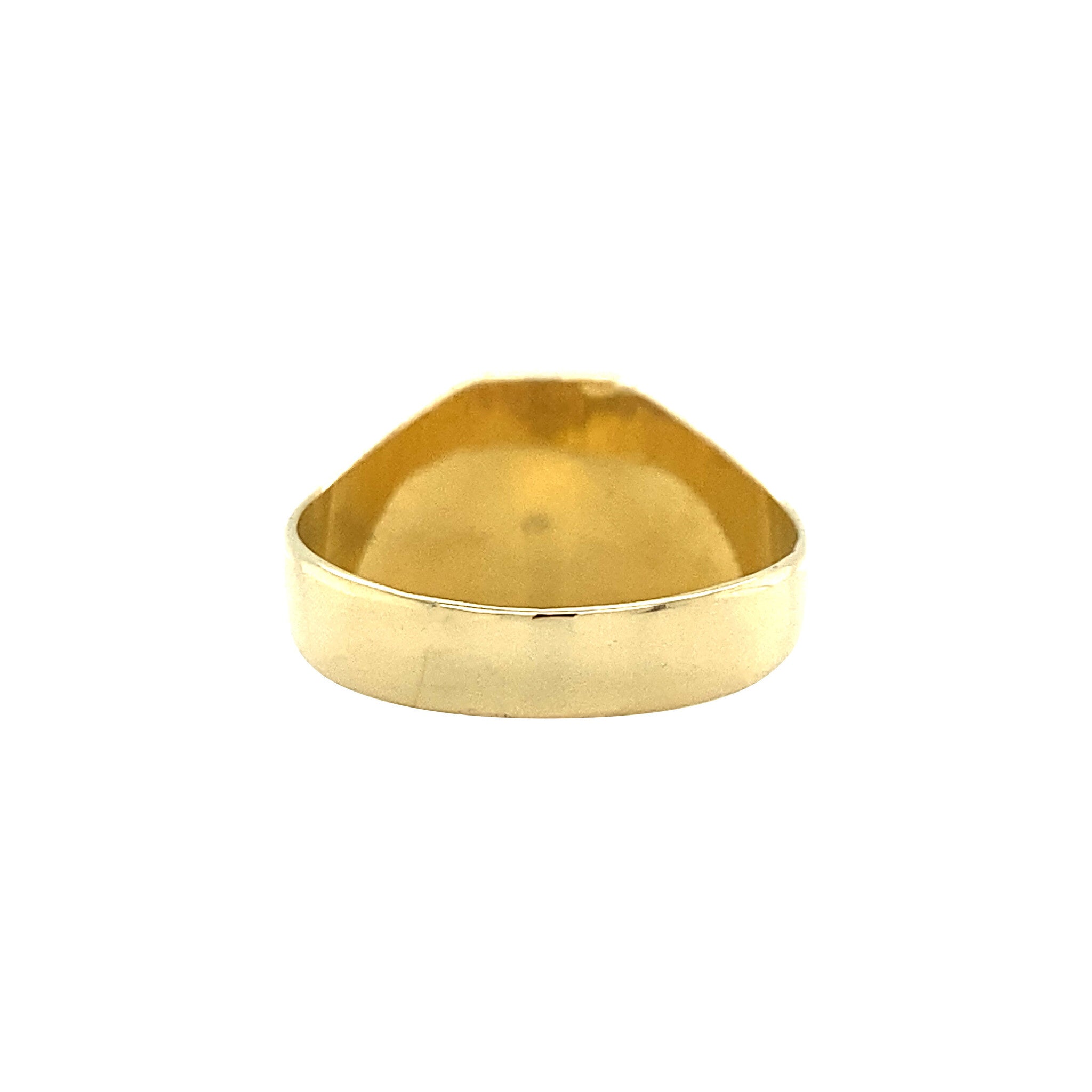 14 kt gold signet ring