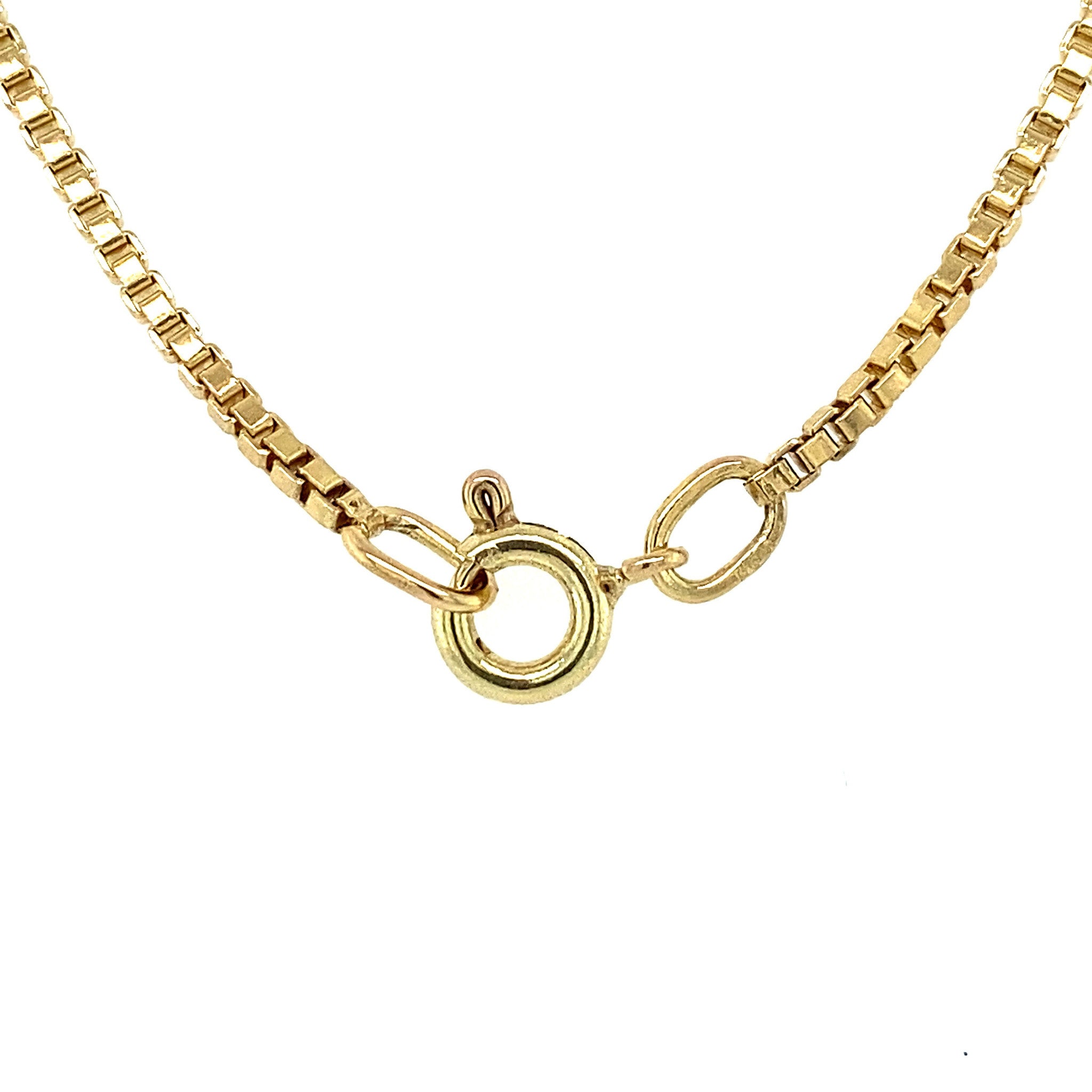 Gouden lengtecollier venetiaan 50 cm 14 krt