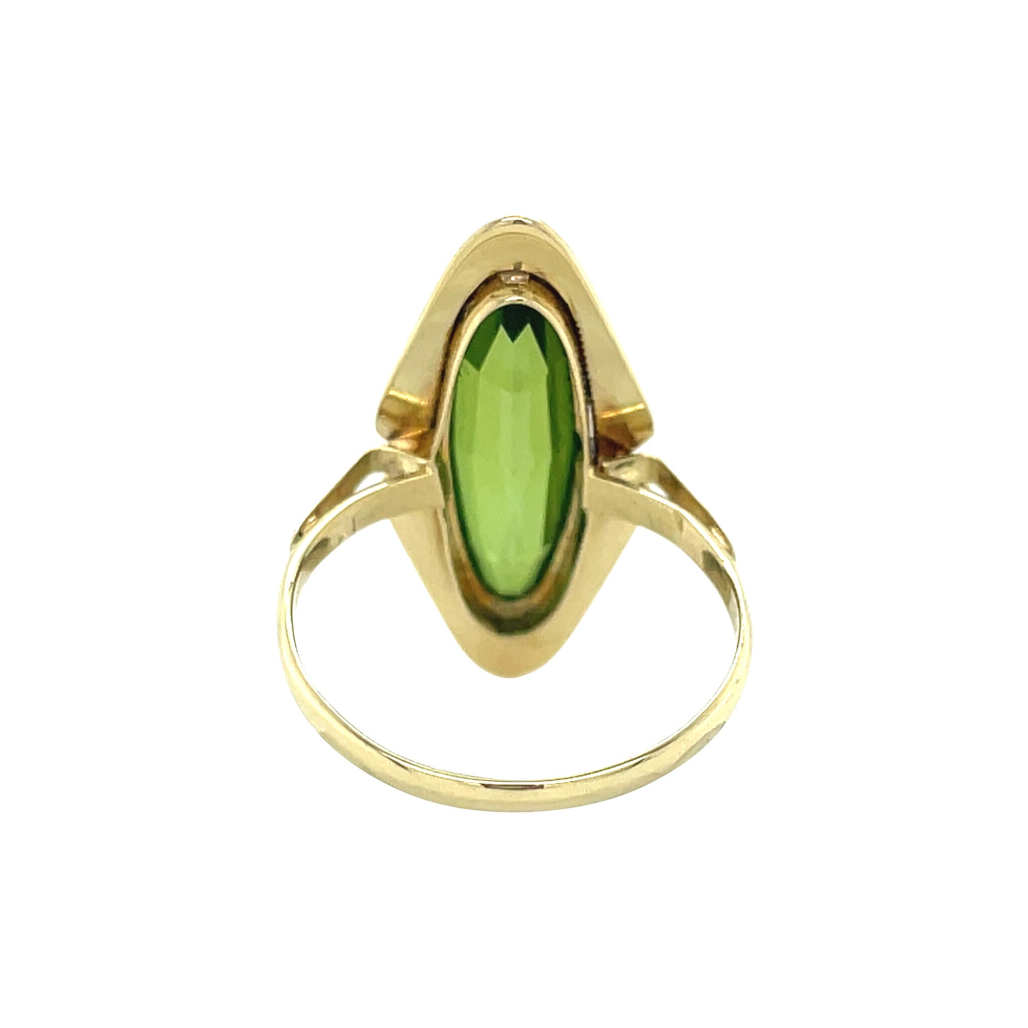 Vintage gold ring with spinel, 14 kt