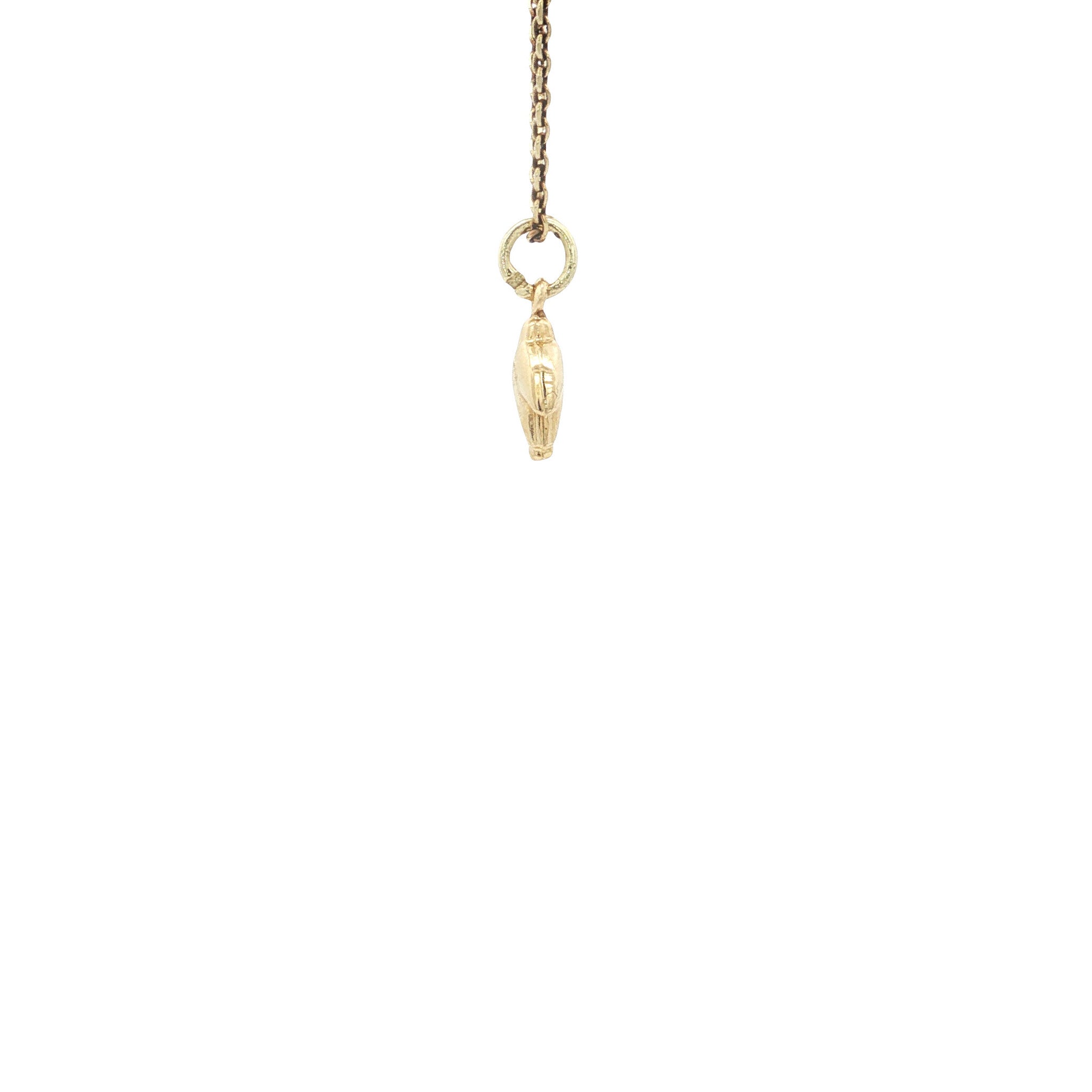 Gold vintage penguin pendant 14 kt