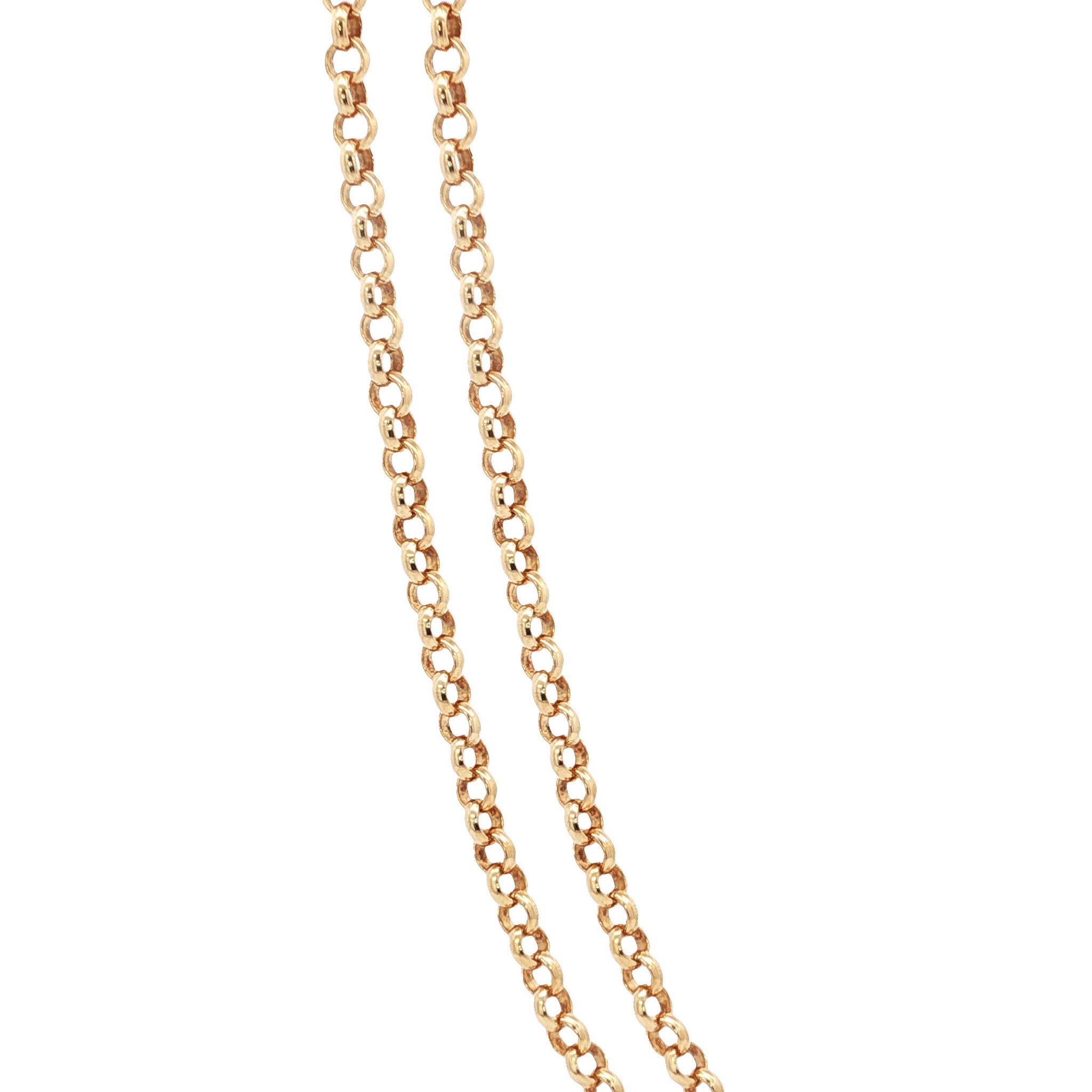 Gold vintage jasseron necklace 14 kt