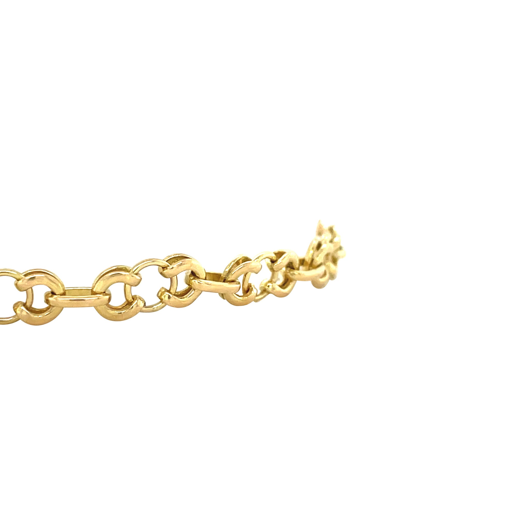 Gold vintage fantasy bracelet 14 kt