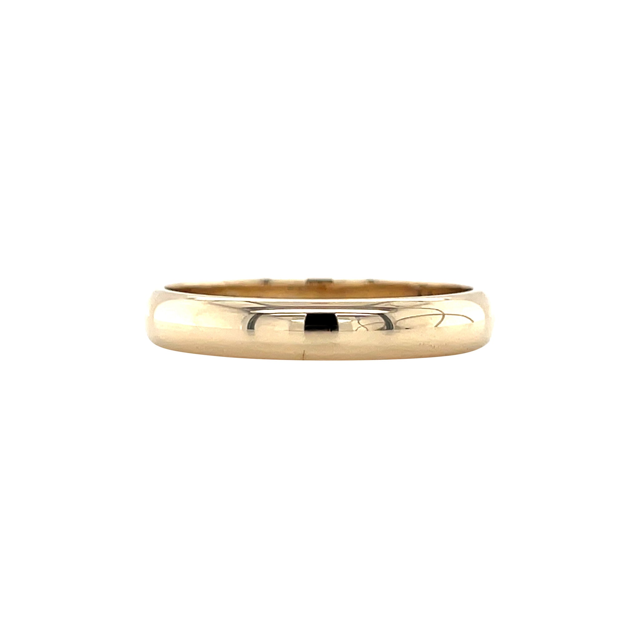 Vintage smooth gold wedding band 14 kt