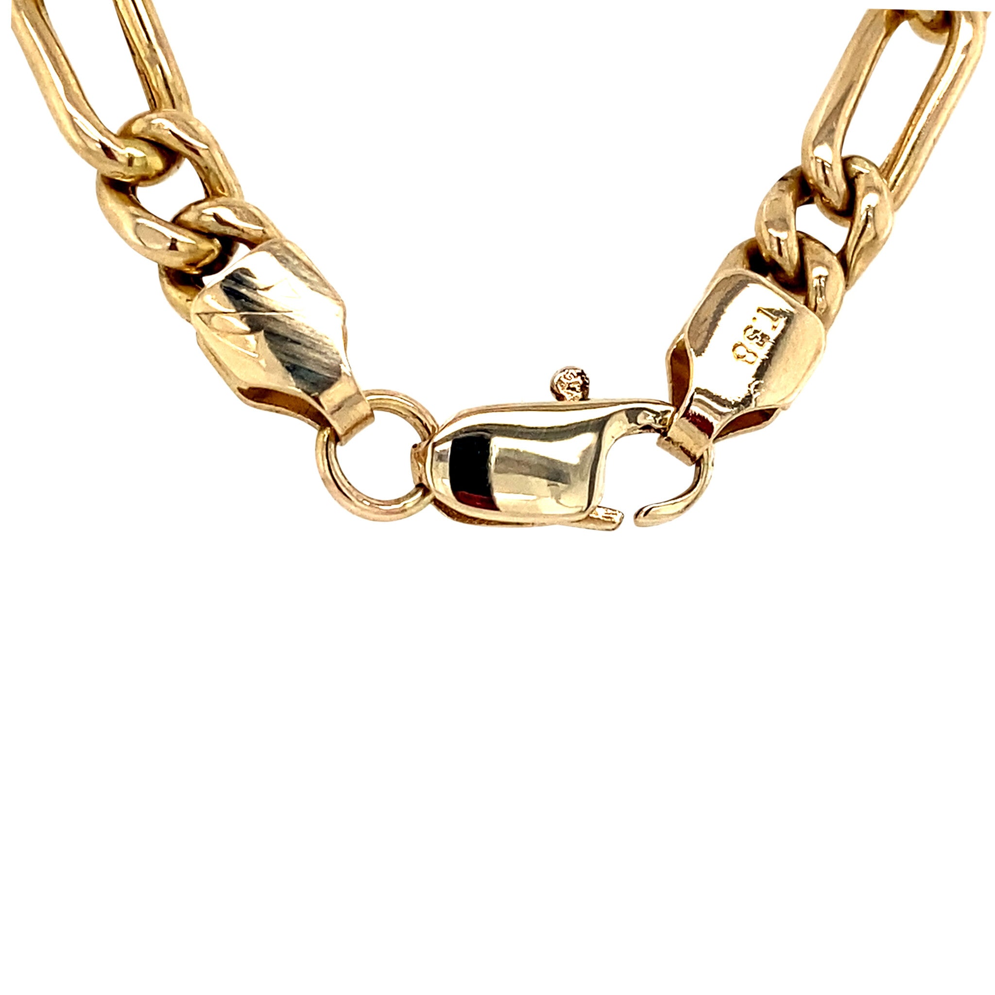 Gouden figaro collier 14 krt