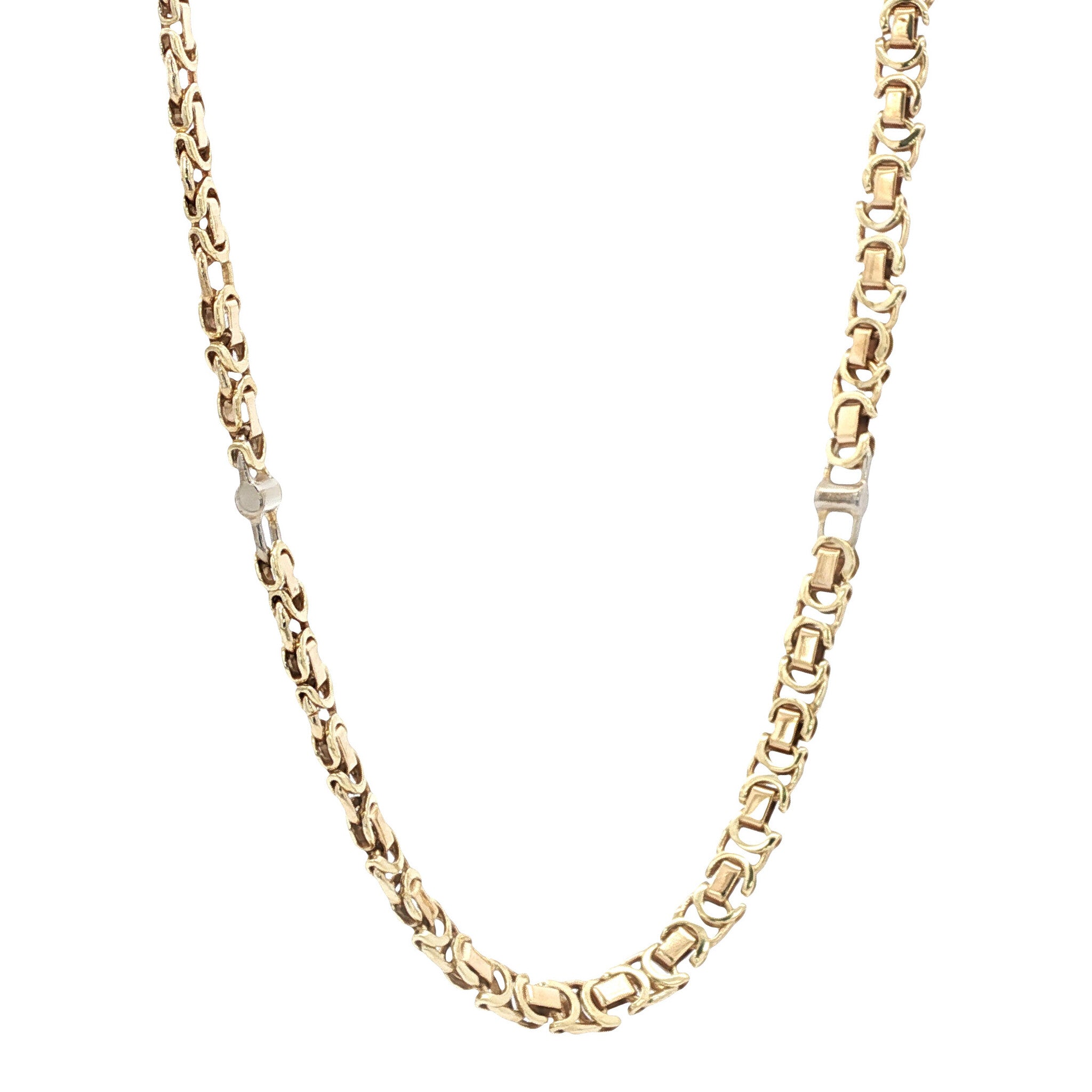 Gouden fantasie collier 14 kt