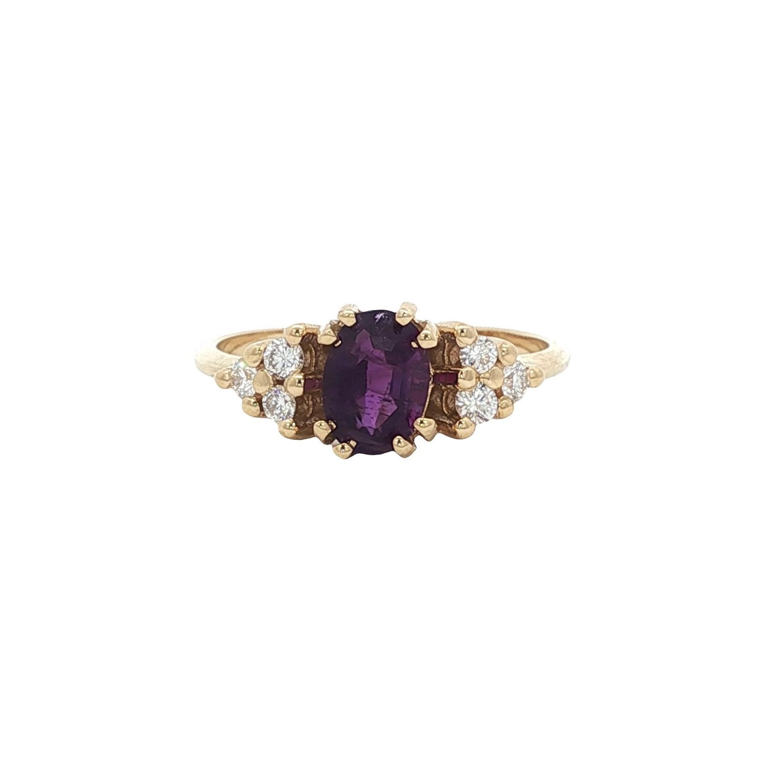 AUDREY RING 14 KRT - VIOLET