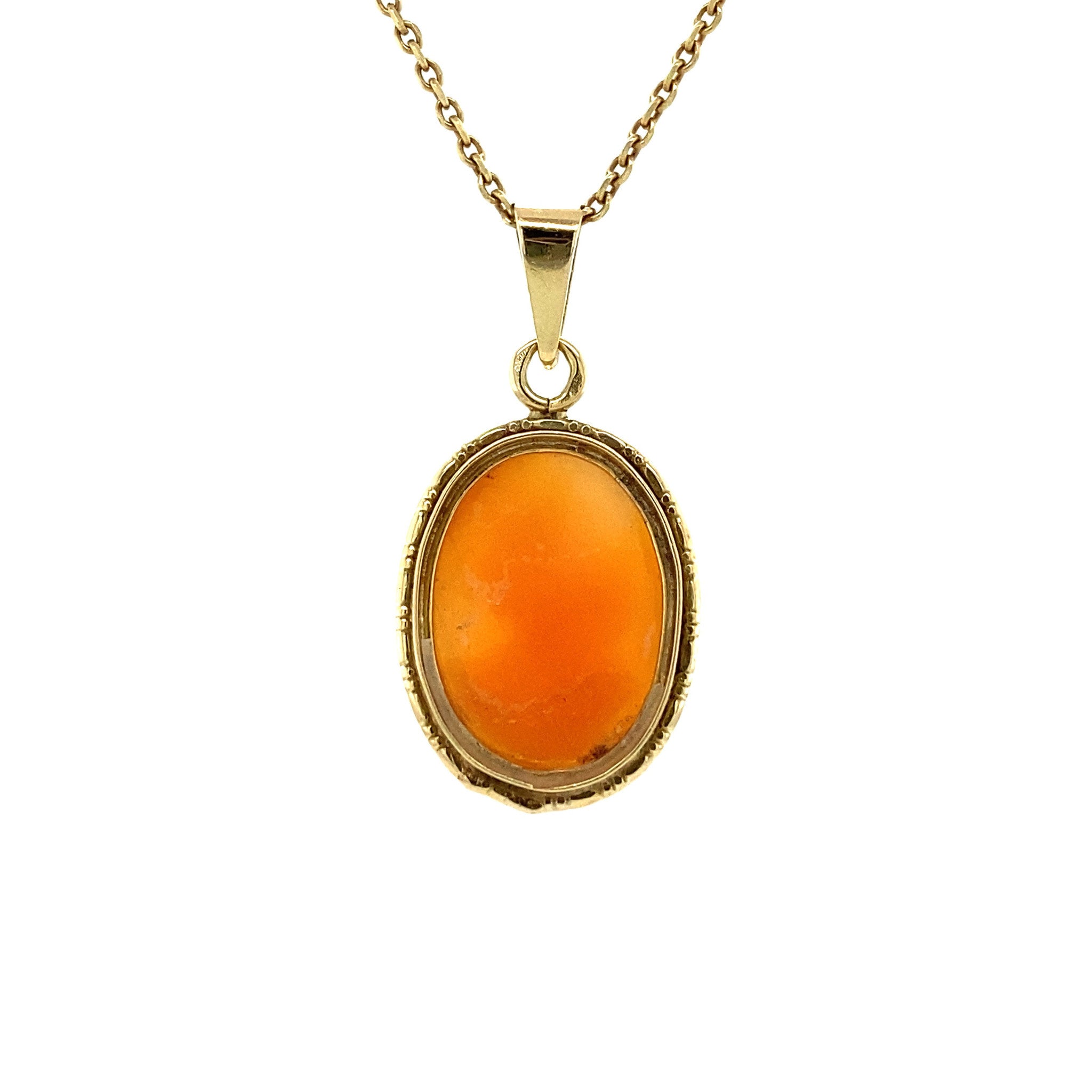 Gouden hanger met camee 14 krt