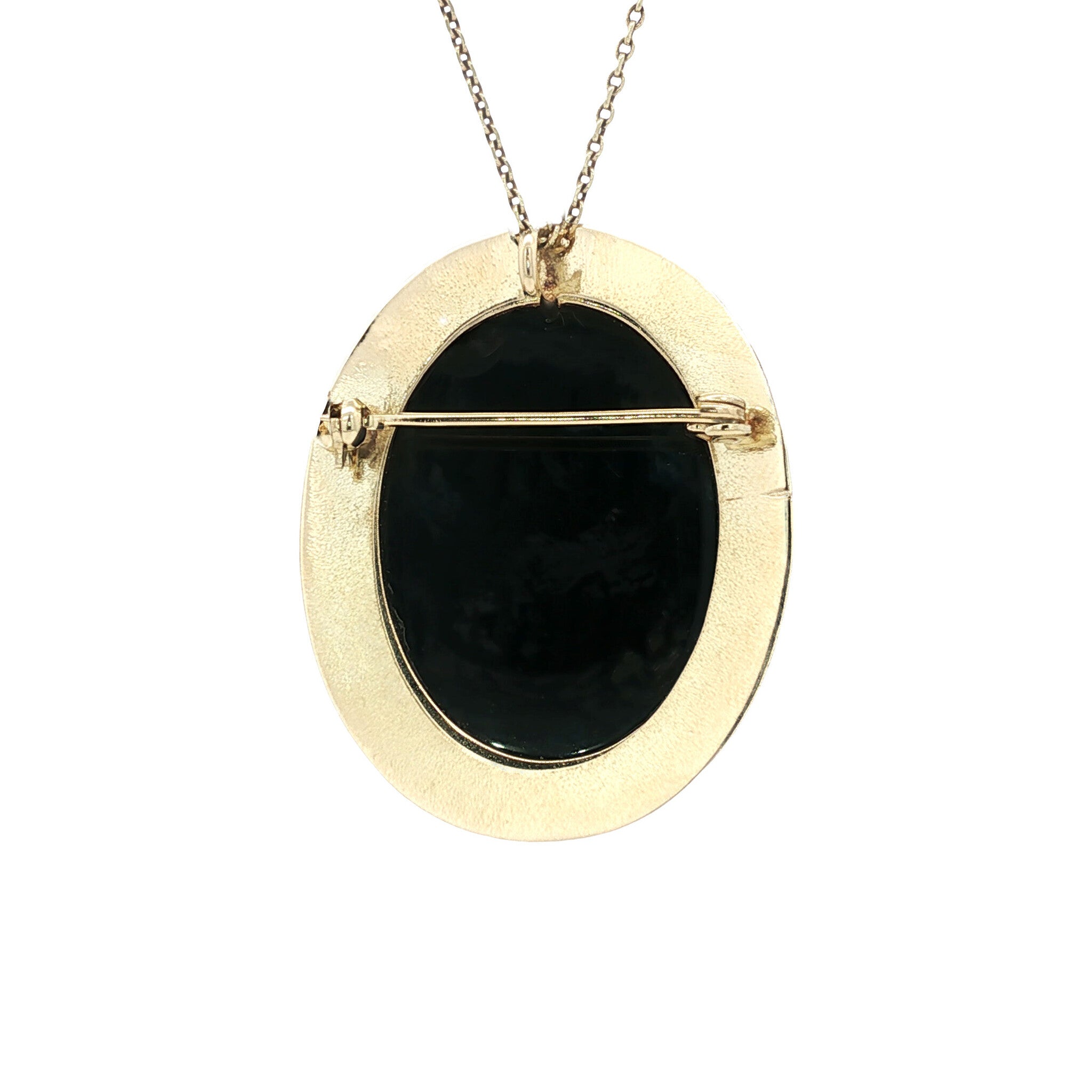 Gold pendant with cameo 14 kt
