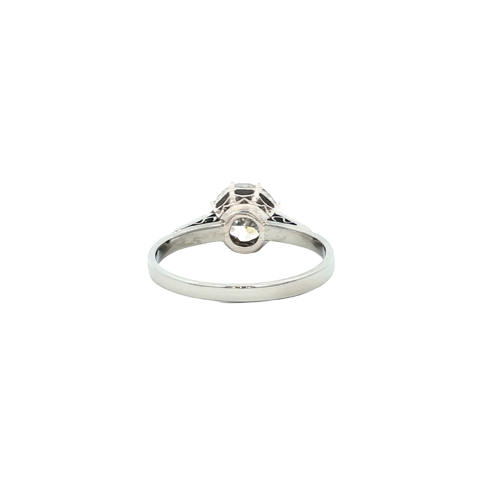 Vintage 9 kt diamond ring
