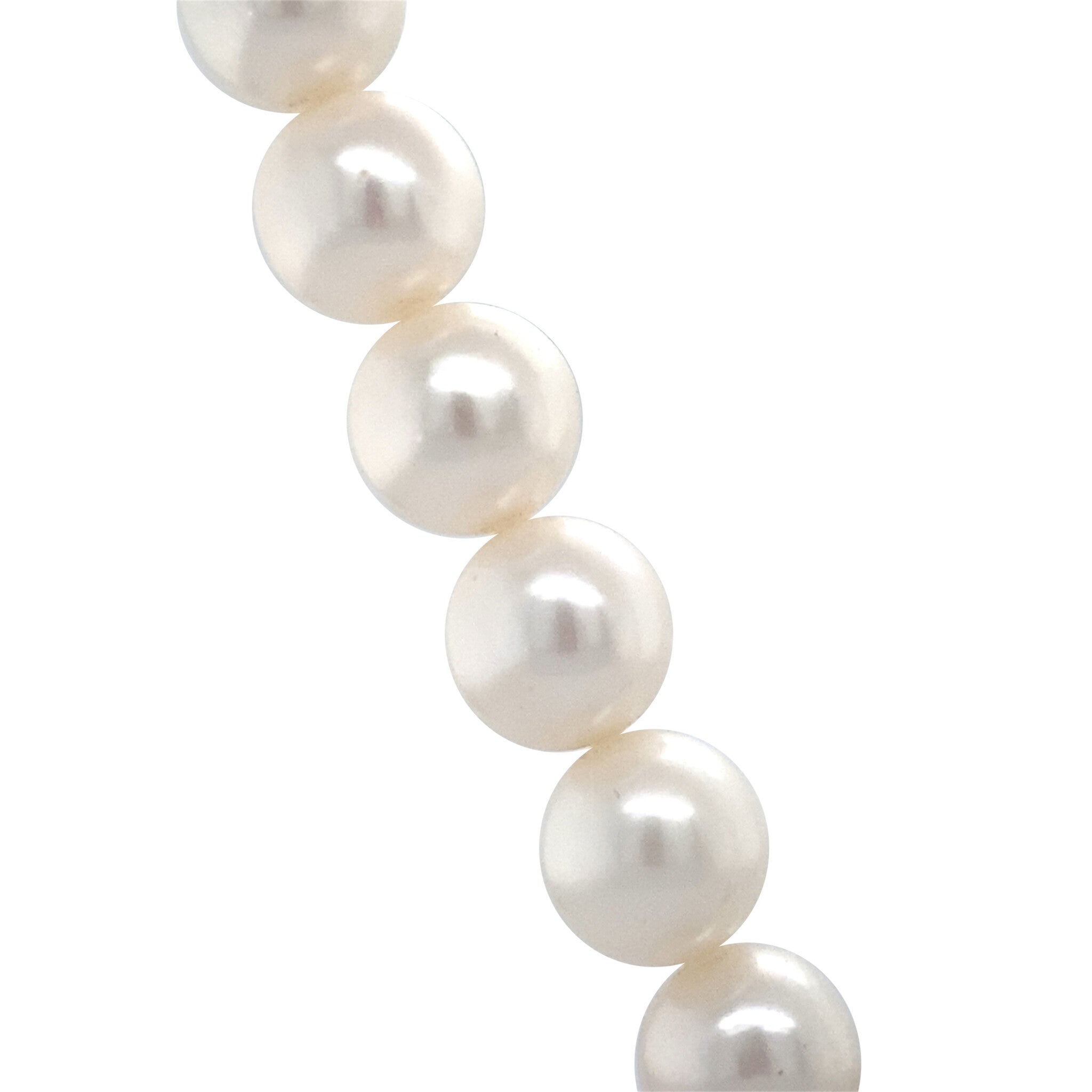 Vintage pearl necklace with gold clasp 14 kt
