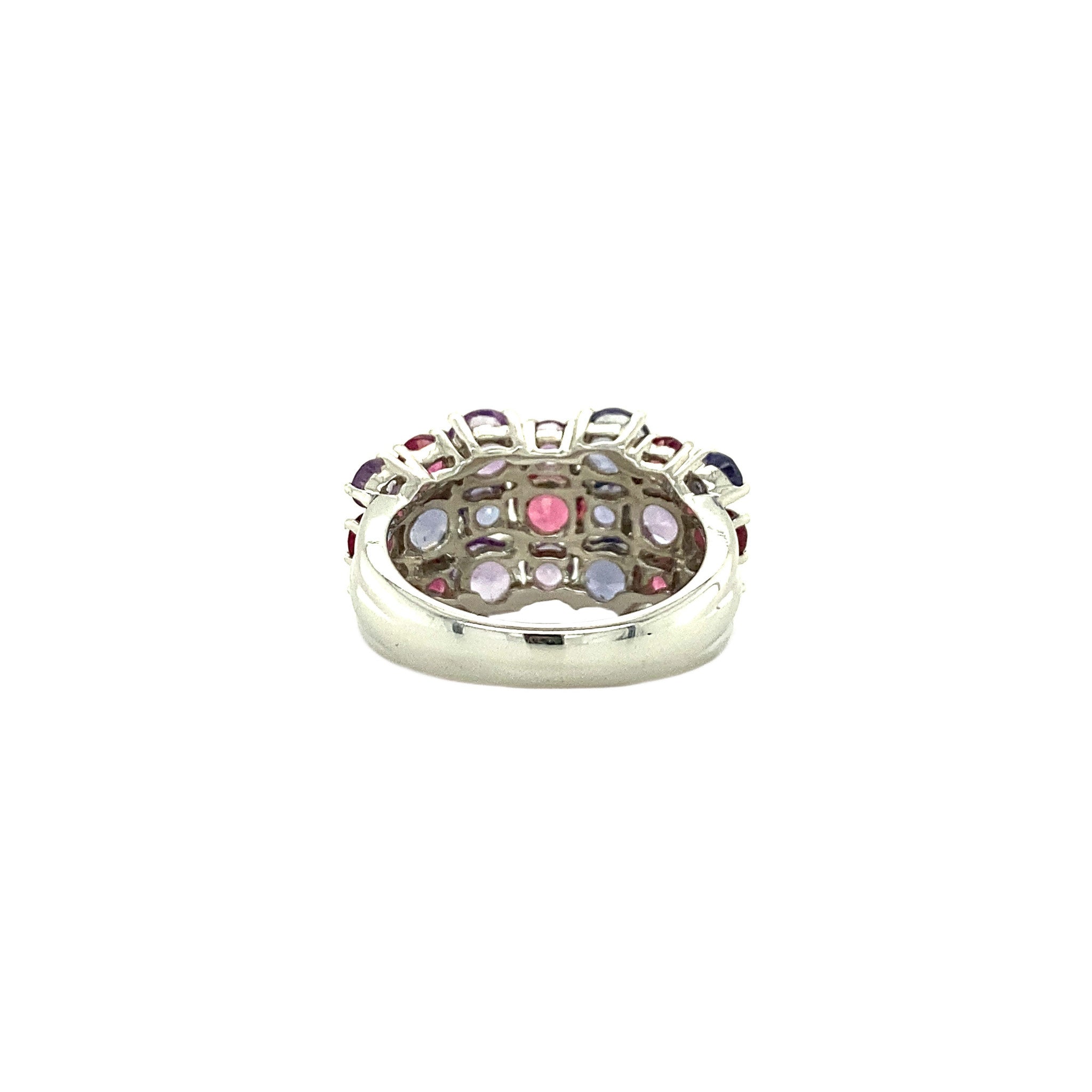 WItgouden ring met zirkonia 14 krt