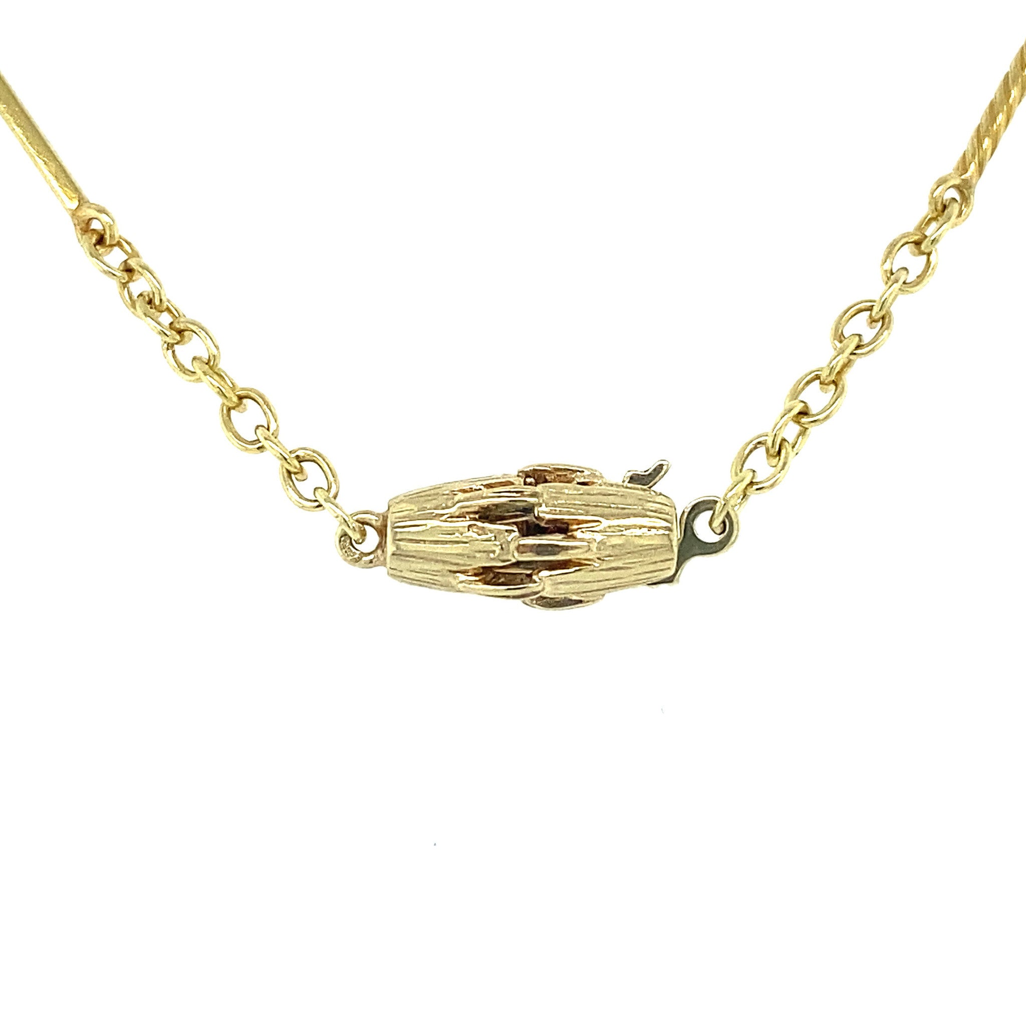 14 kt gold fantasy necklace