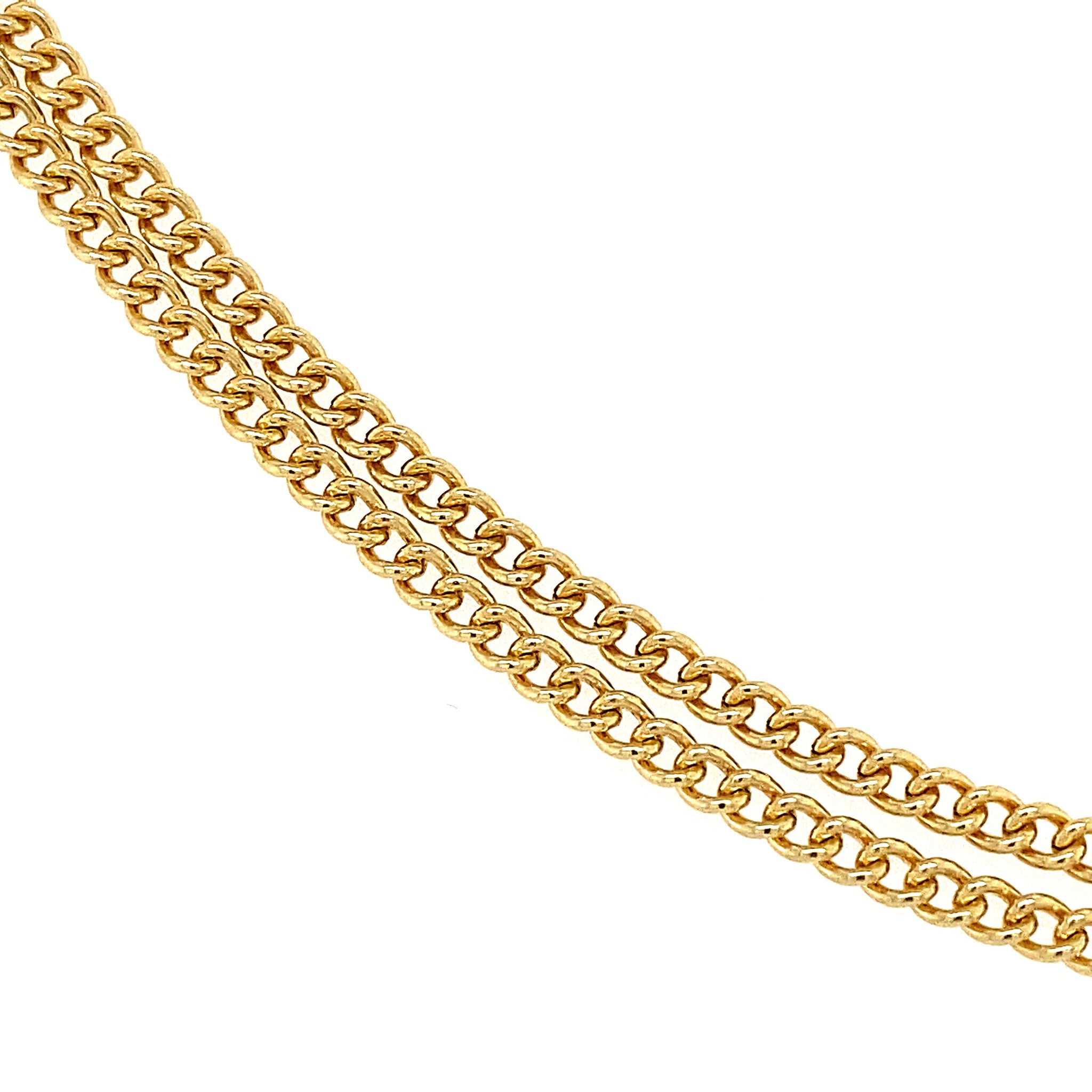 Gouden gourmet lengtecollier 14 krt