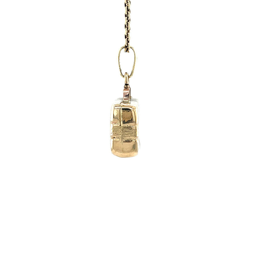 Gouden koffer hanger 14 krt