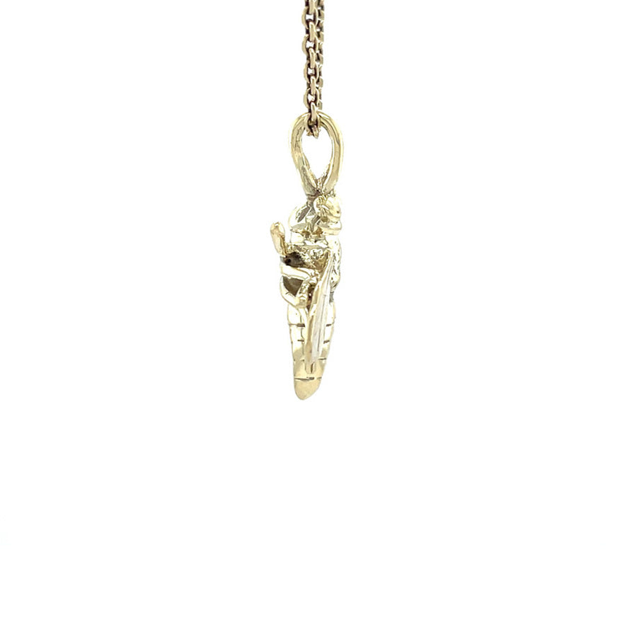 Gold vintage pendant 14 kt