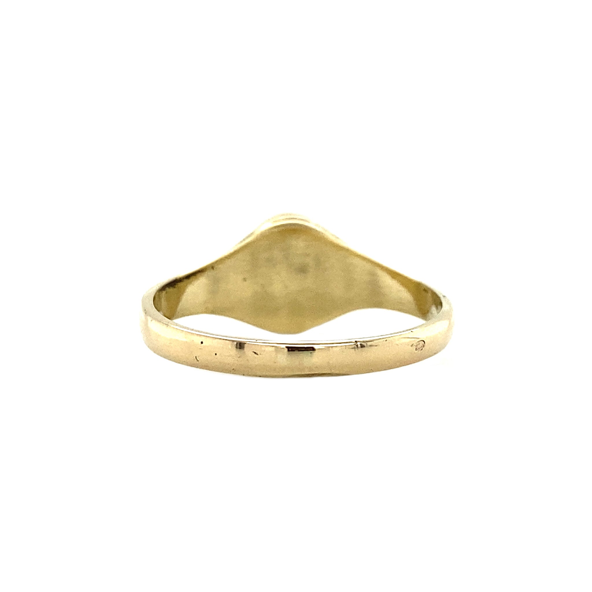 14 kt gold signet ring with onyx