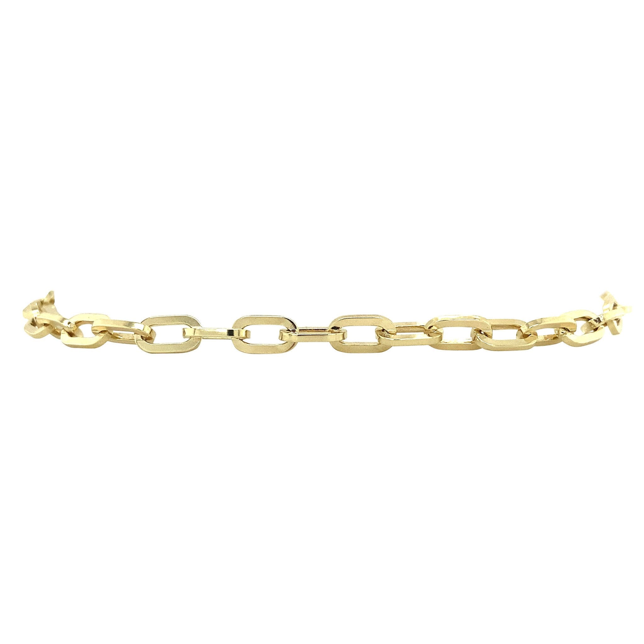 Gold closed forever bracelet 14 krt