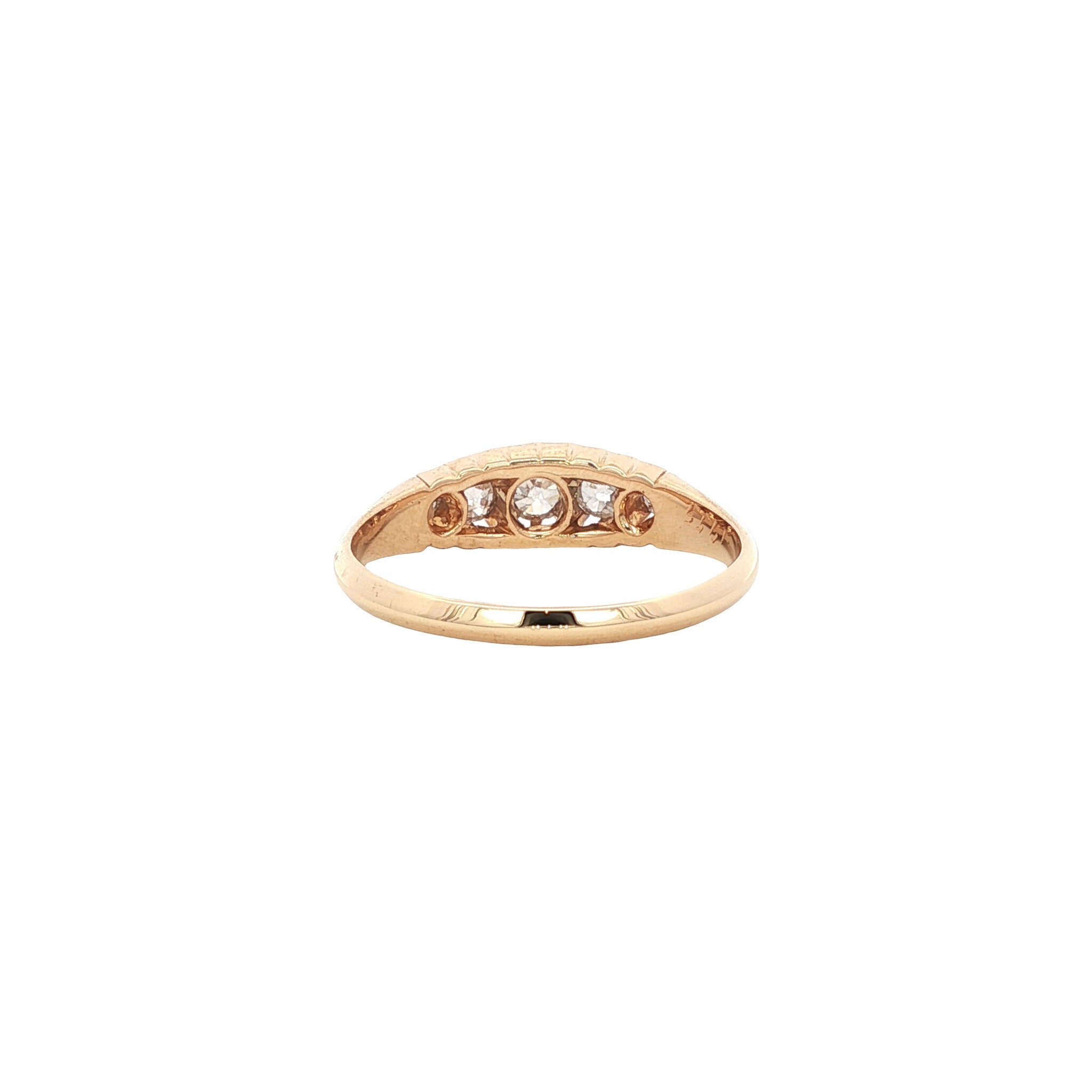 Gold ring with diamond 18 kt