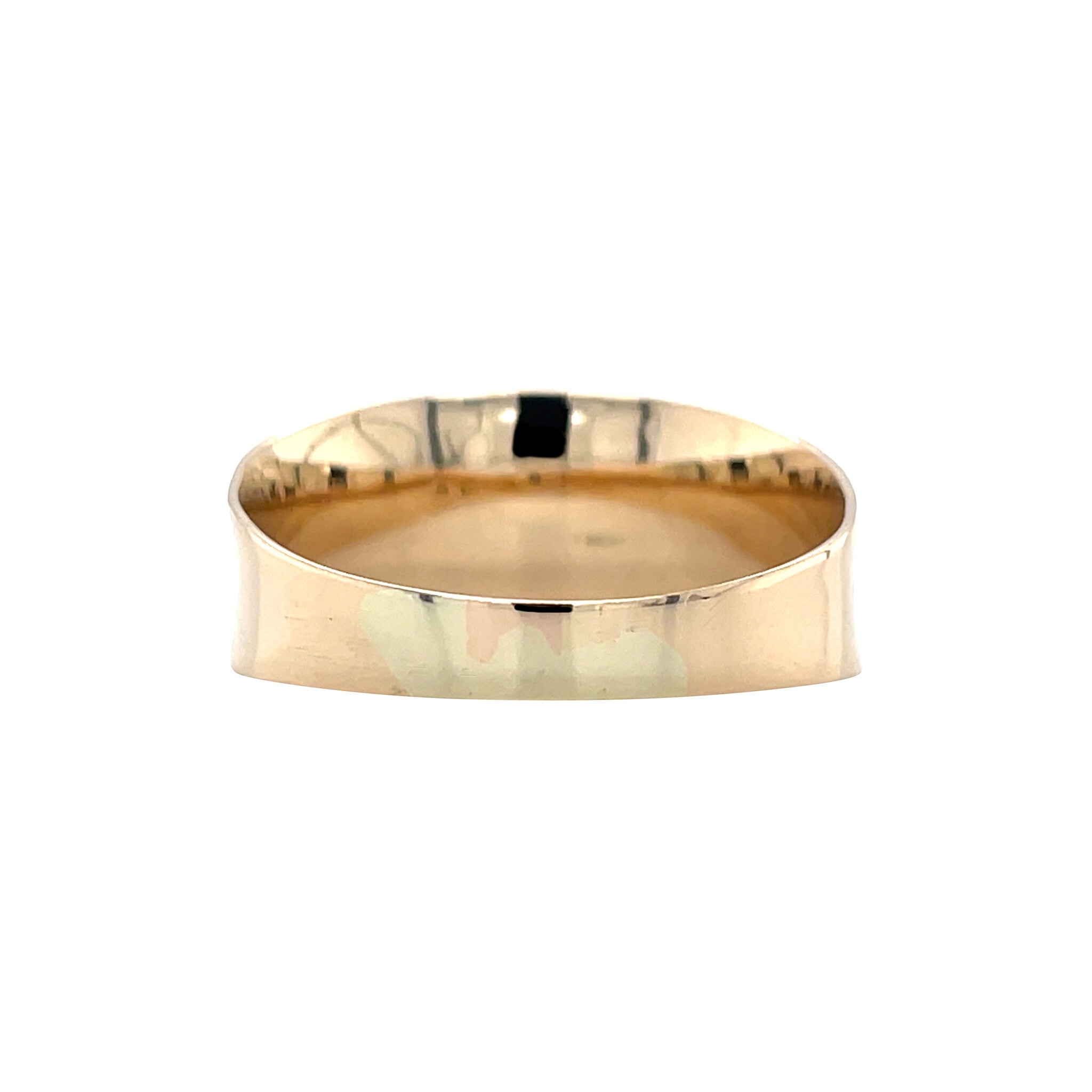 Gouden vintage ring met bloedkoraal 14 krt