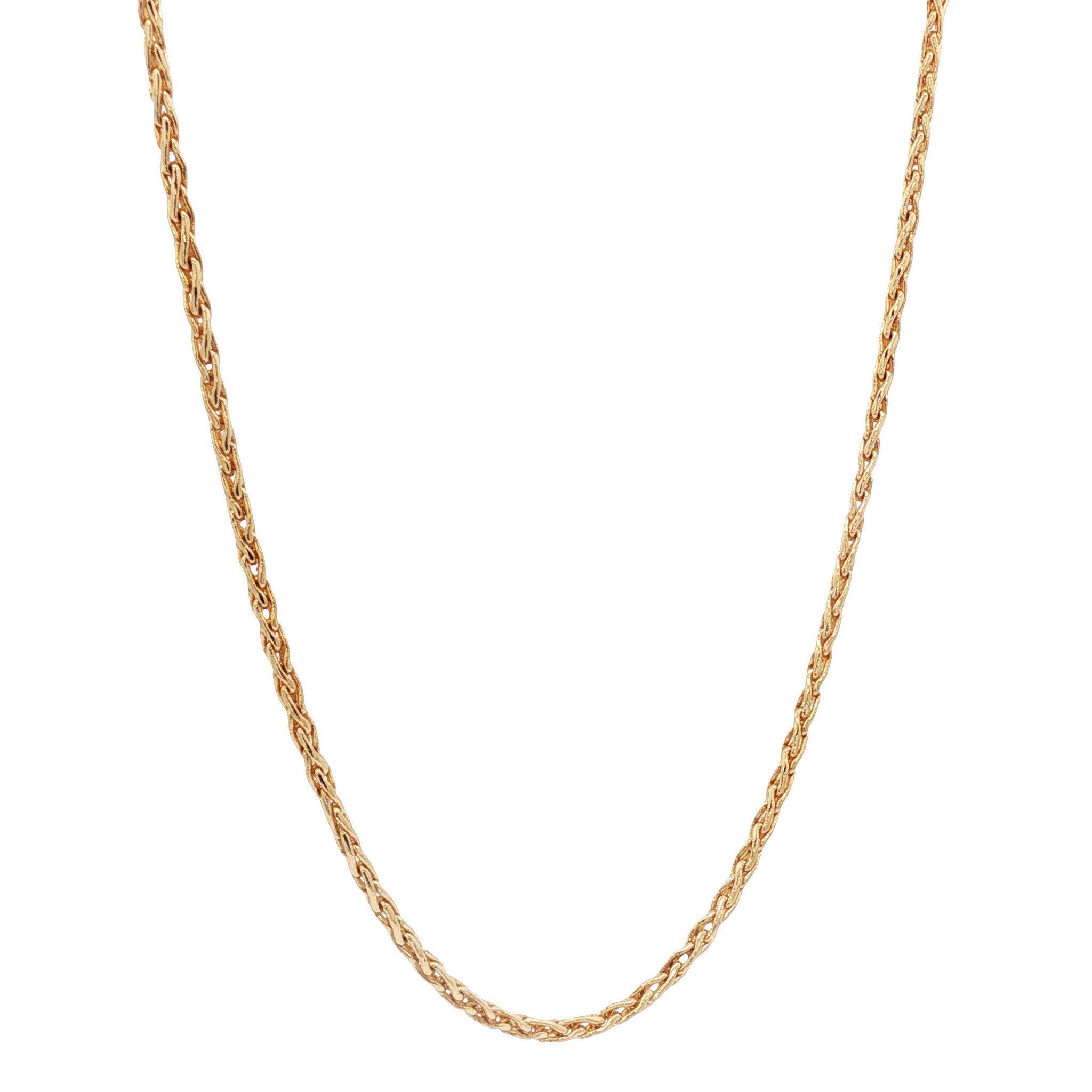Gouden vintage vossenstaart collier 18 kt