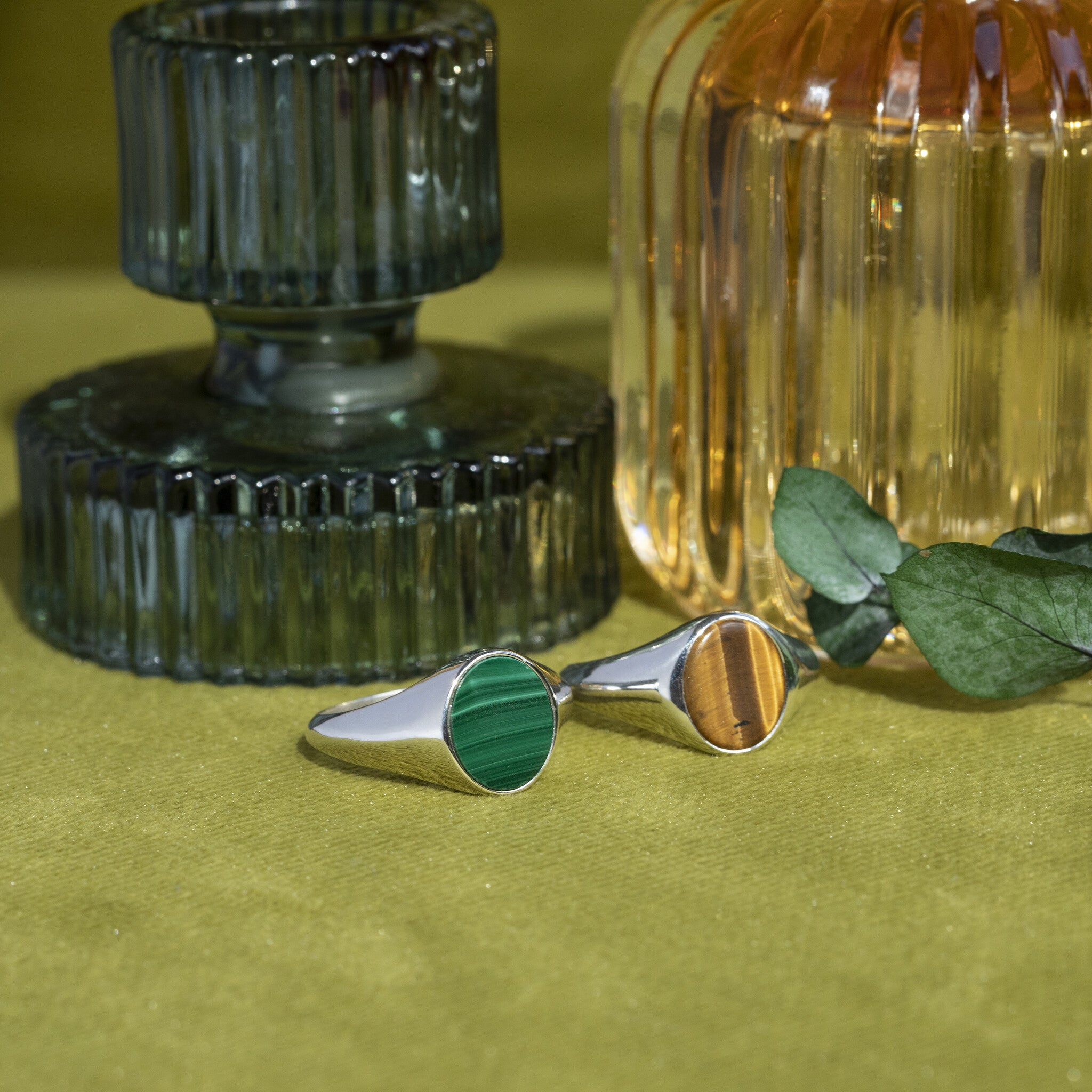 Twiggy ring xs 925 - Tiger Eye