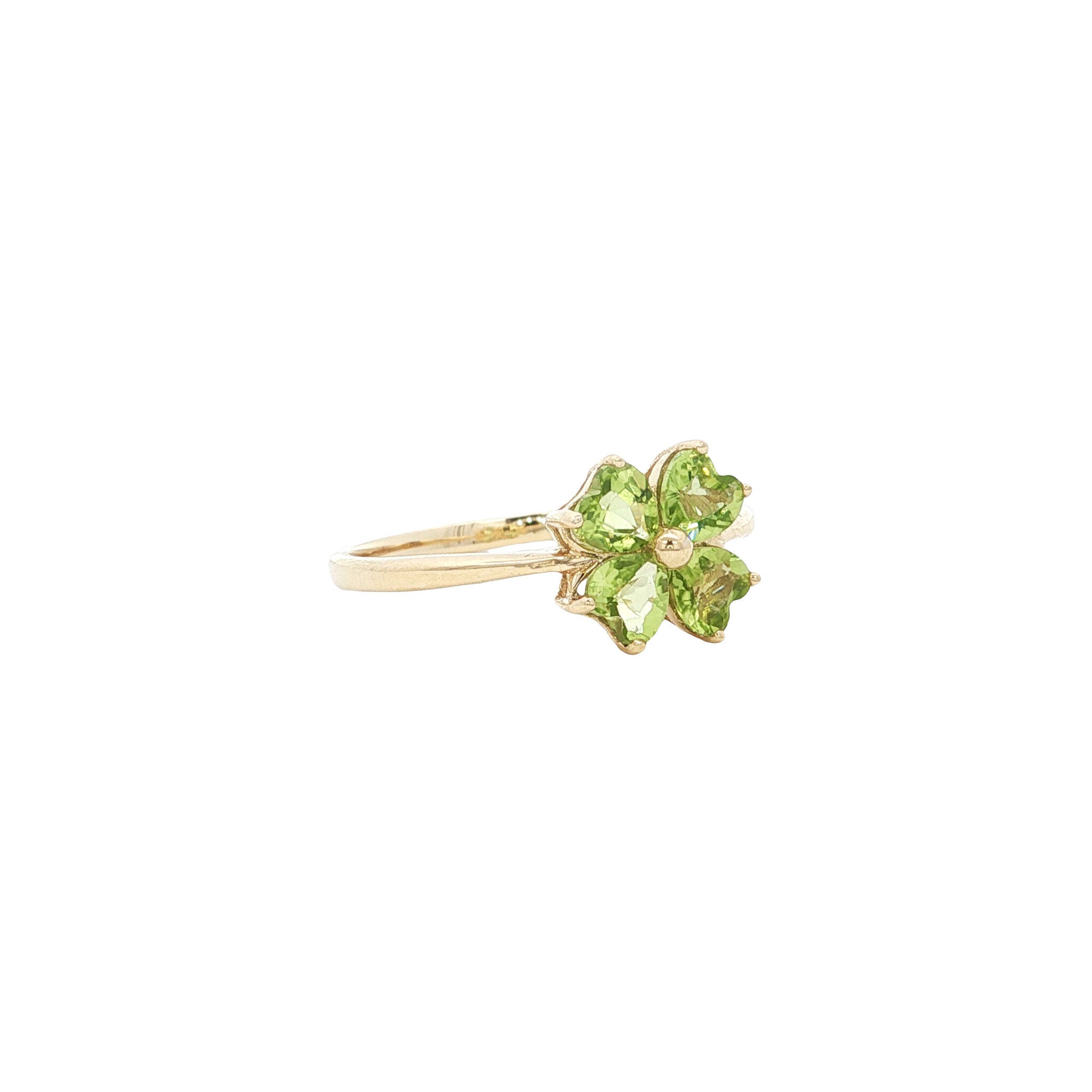 Ring with peridot 9 kt