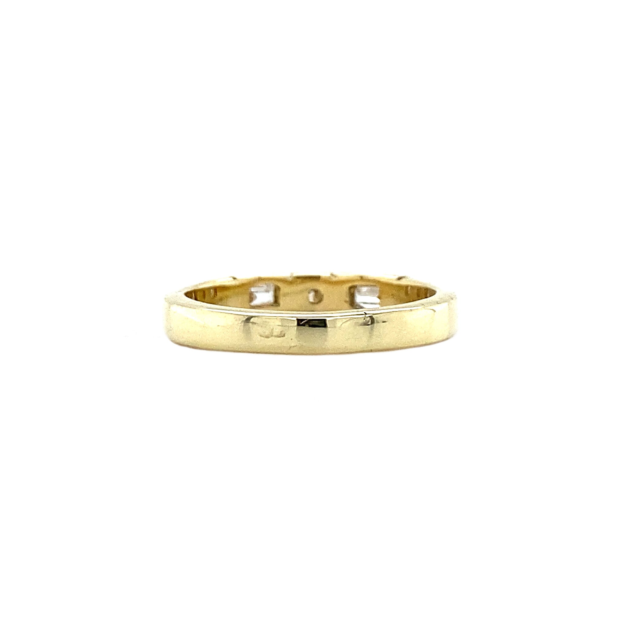 Gouden ring met diamant 14 krt