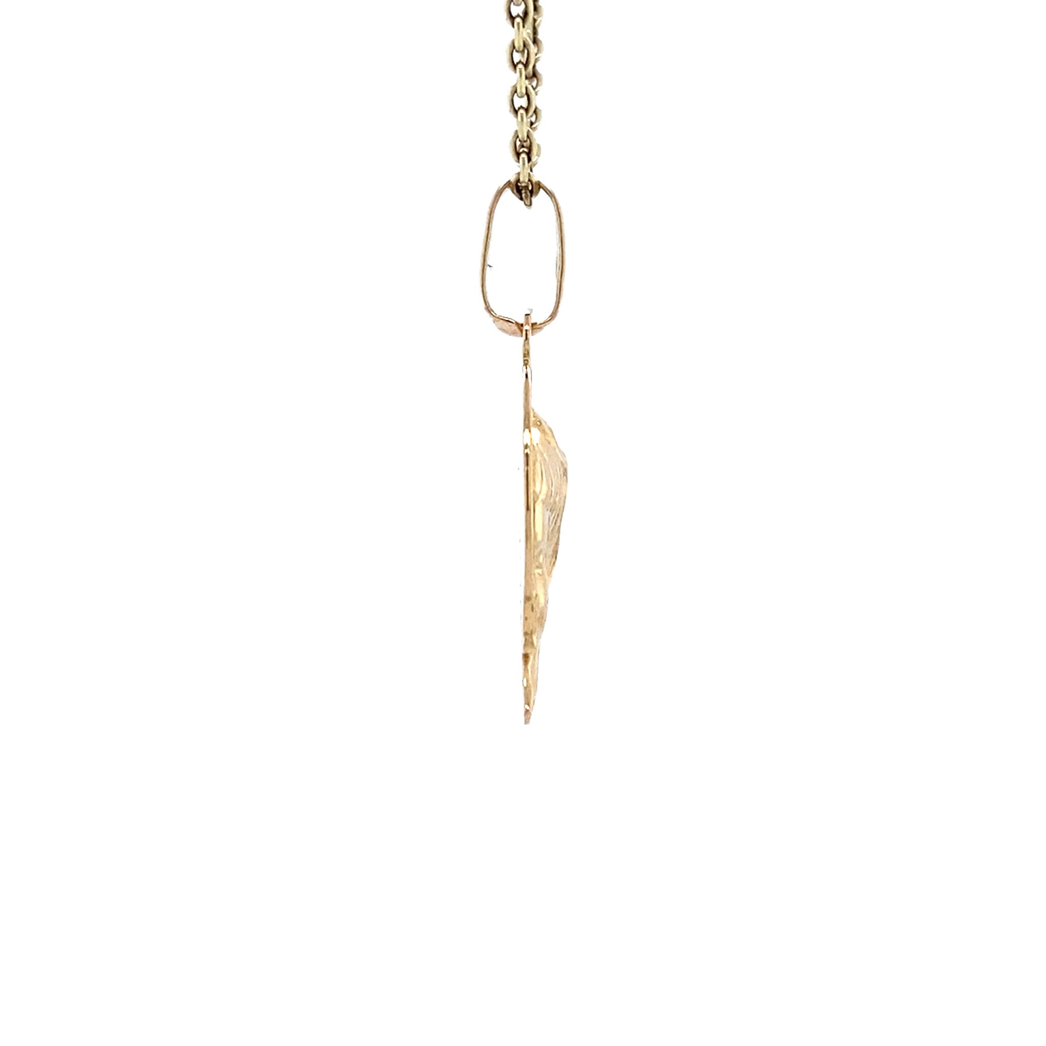Gouden vintage Maria hanger 18 krt