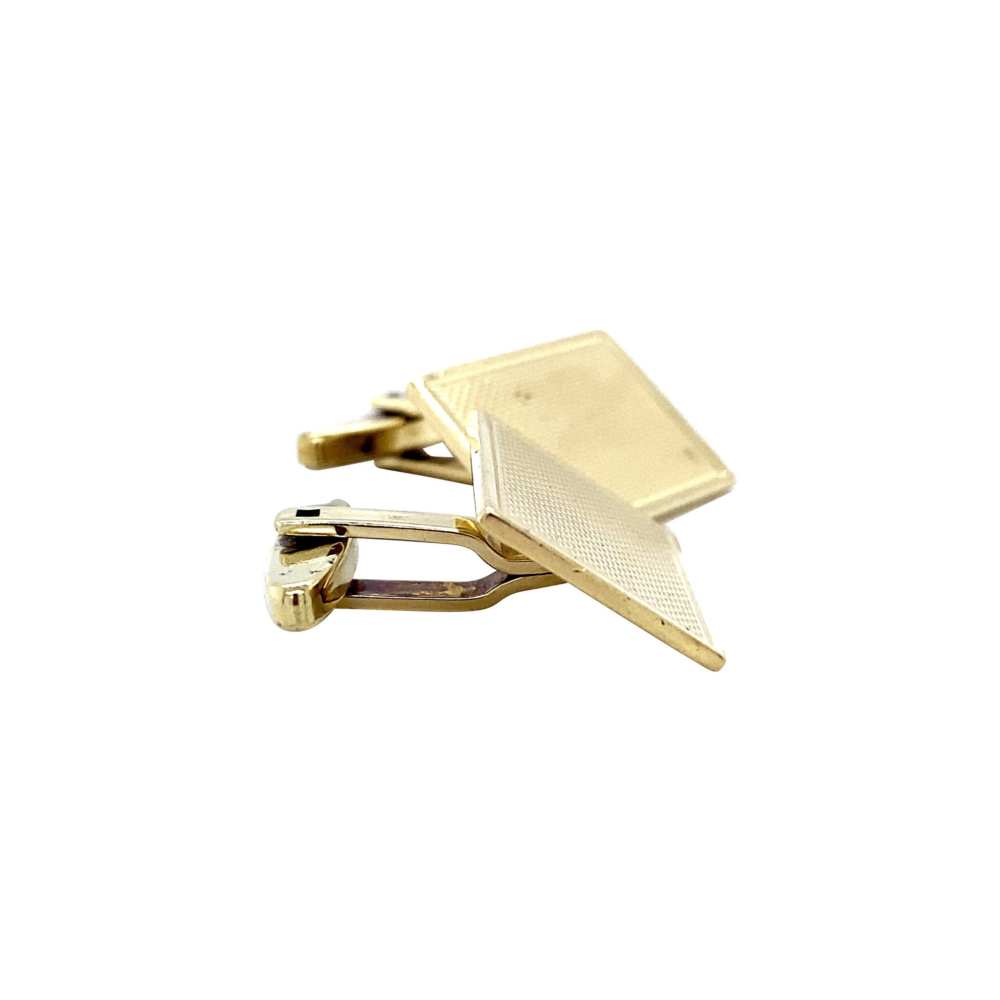 Gouden manchetknopen 14 krt