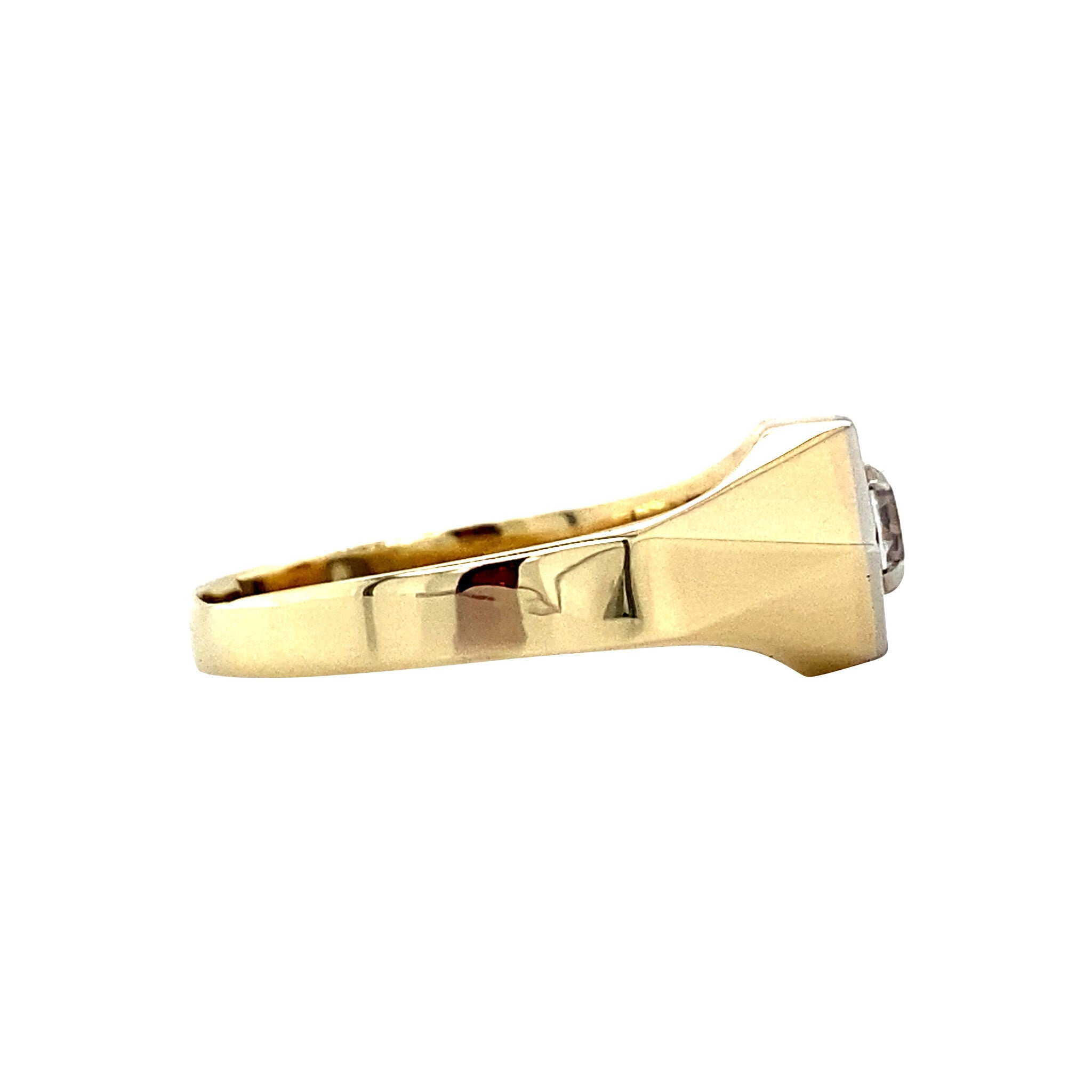 Gouden ring met spinel 14 krt