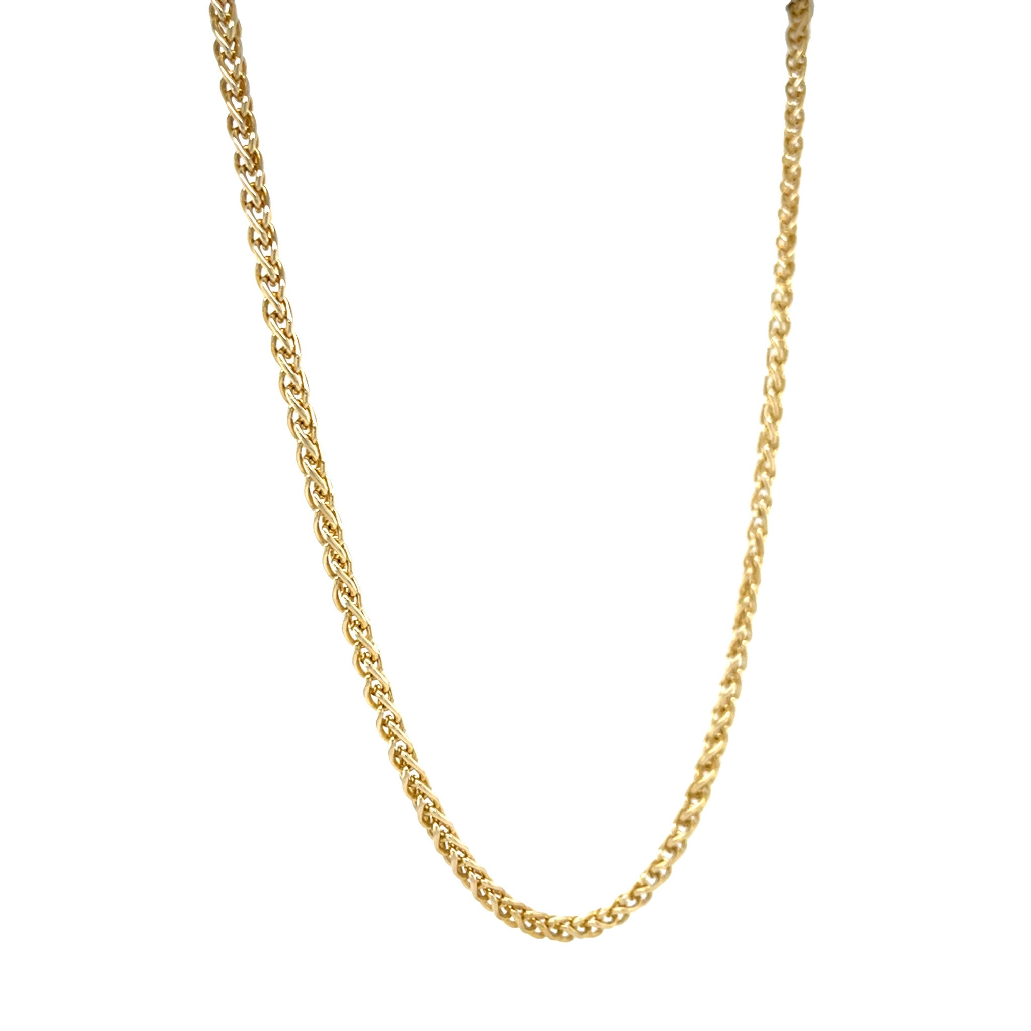Gouden vintage vossenstaart collier 14 kt