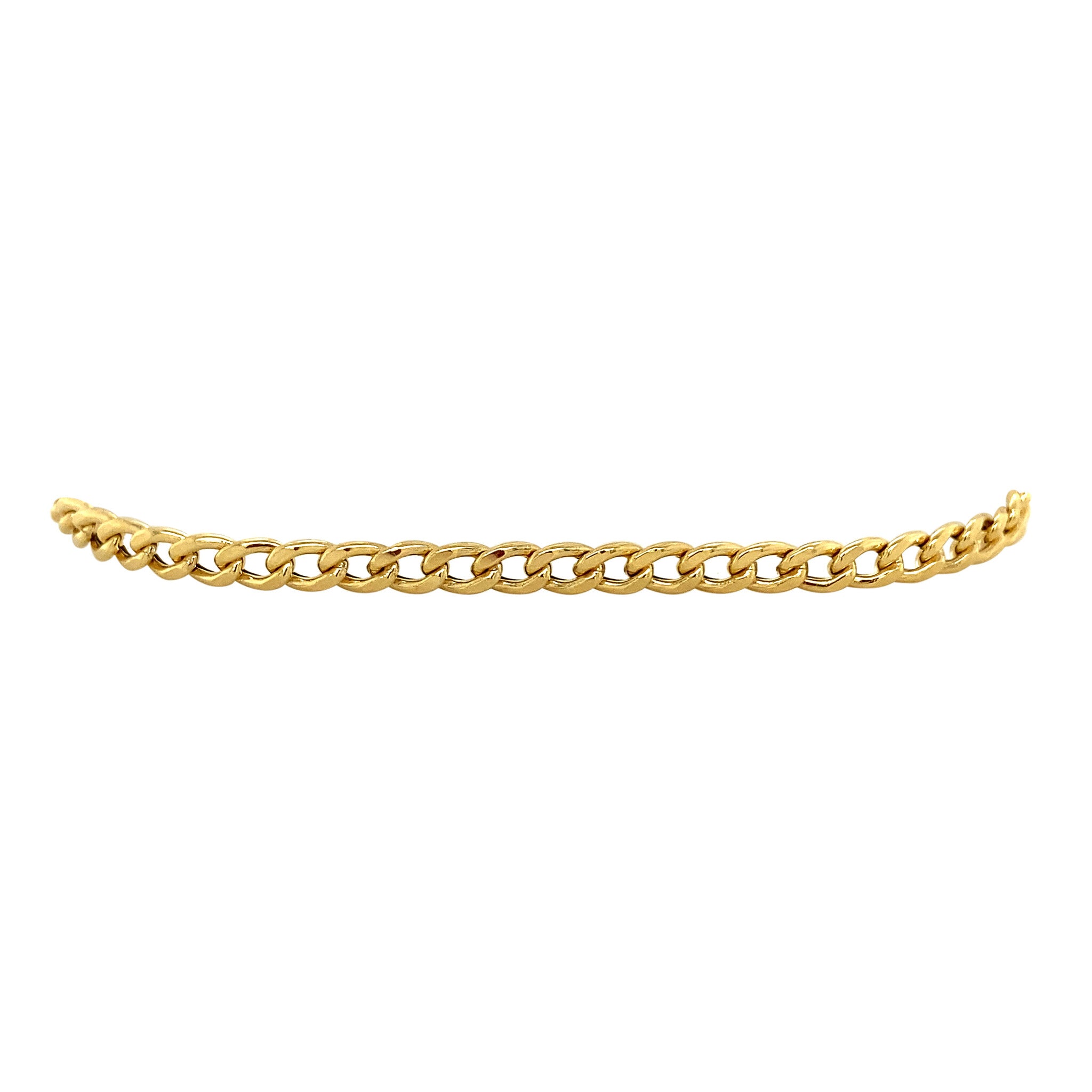 Gouden armband gourmet 19 cm 14 krt
