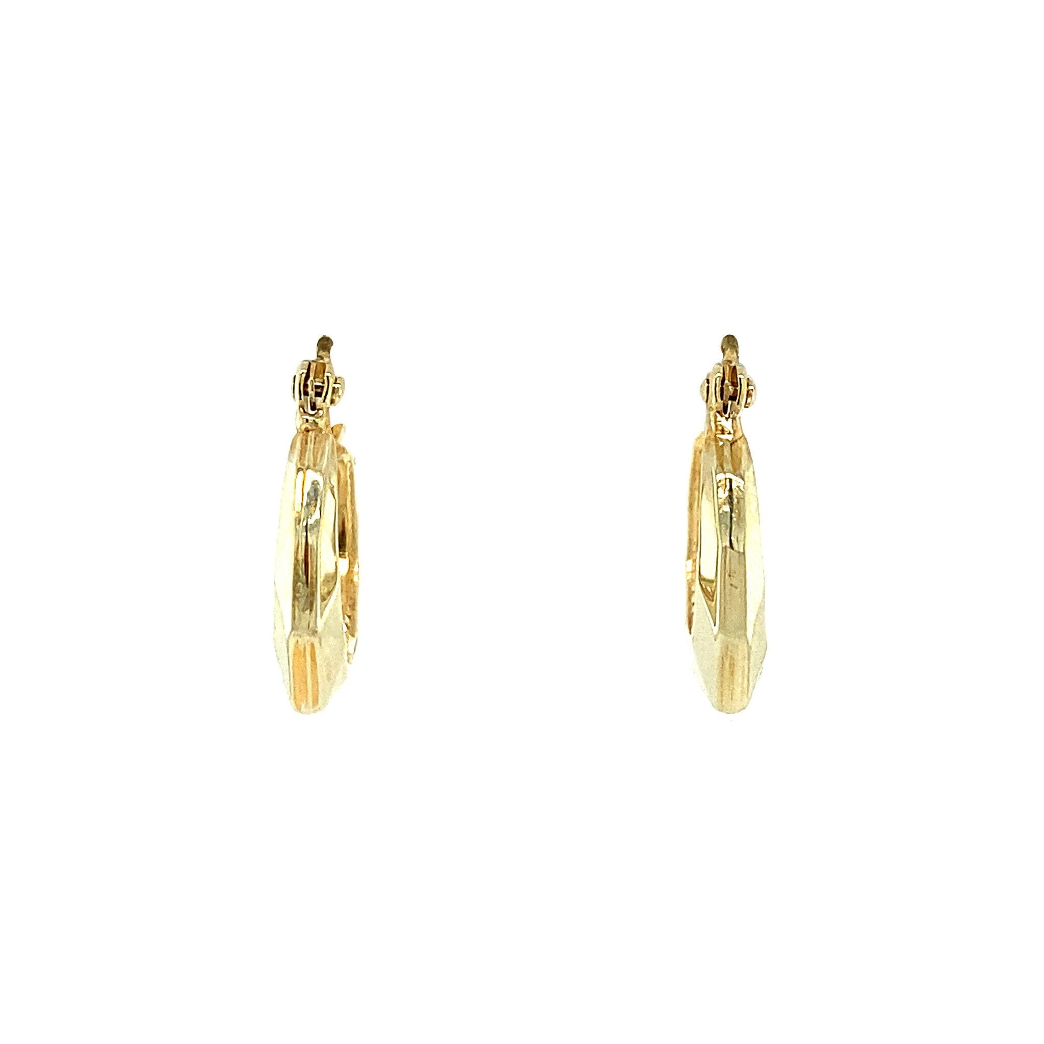 Fancy 14 kt gold earrings