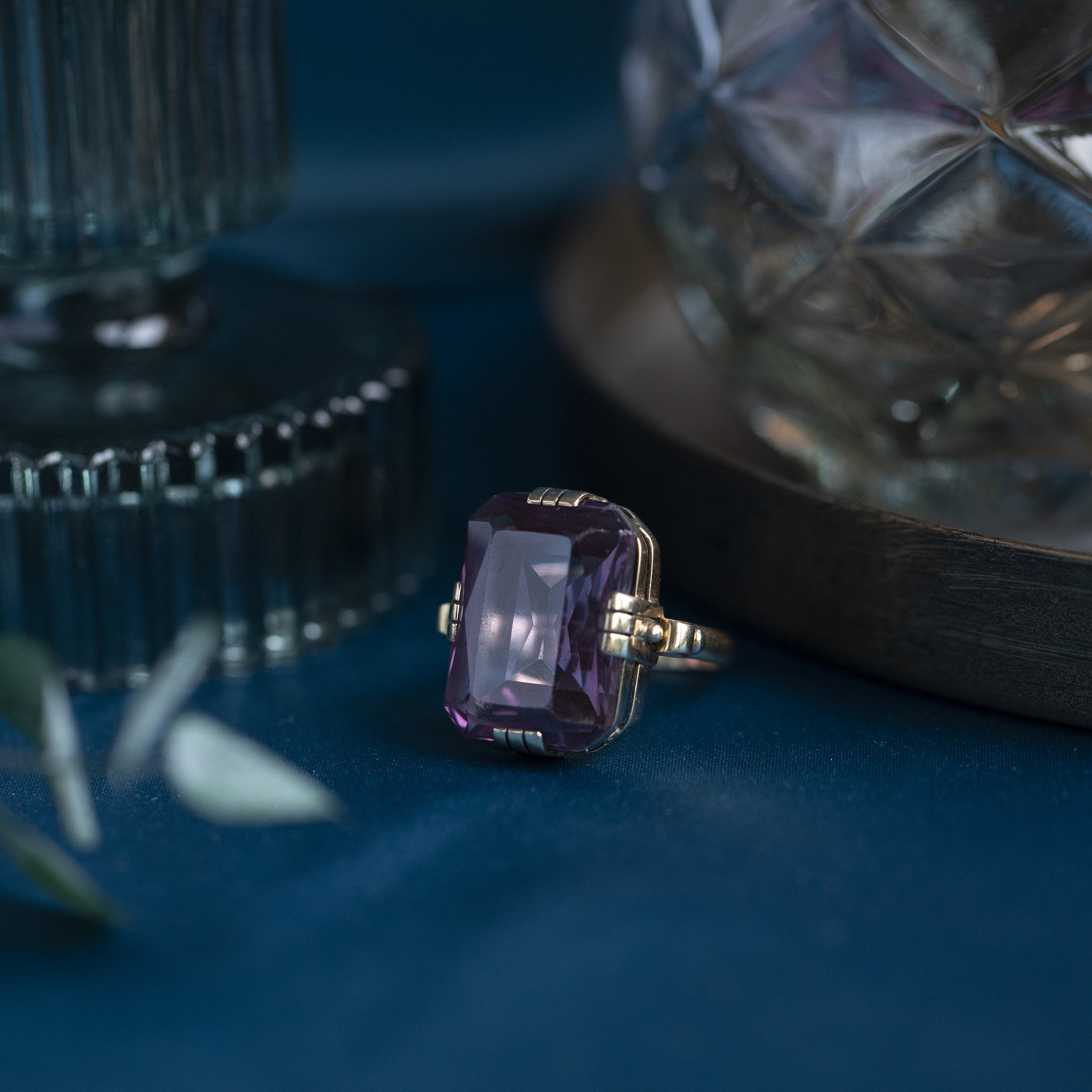 Ring met alexandriet 12 krt